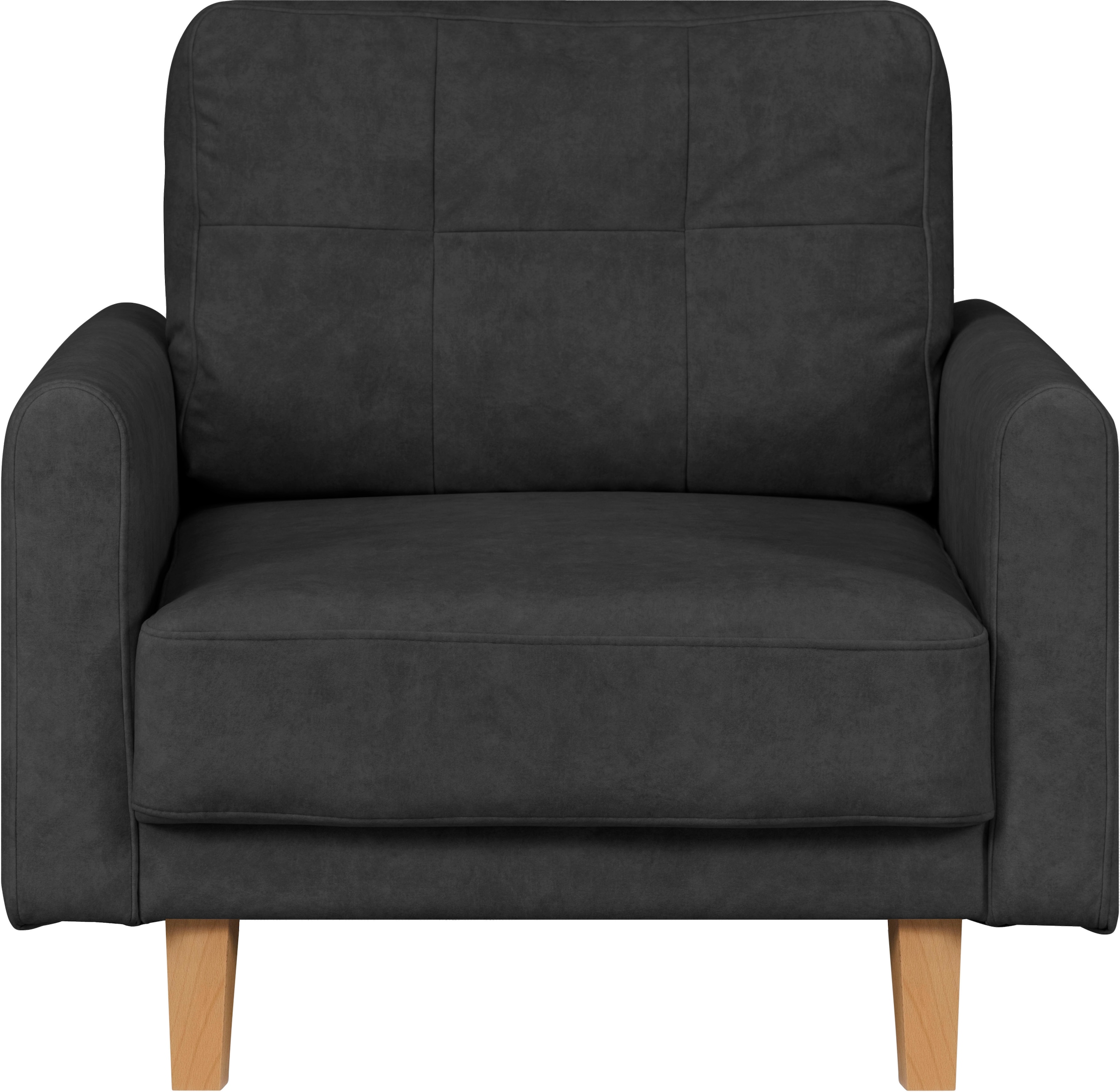 Home affaire Sessel »TRIPLO Relaxsessel mit Wellenunterfederung, Maße B/T/H: 95/100/89 cm«, Polstersessel mit Steppung im Rückenkissen, hohe Qualität