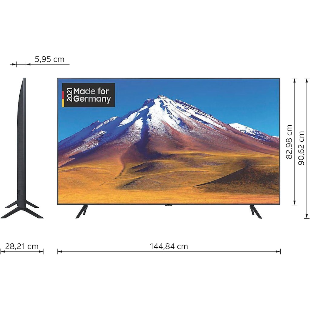 Samsung LED-Fernseher »65TU6979«, 163 cm/65 Zoll, 4K Ultra HD, Smart-TV, HDR,Crystal Prozessor 4K,Crystal Display