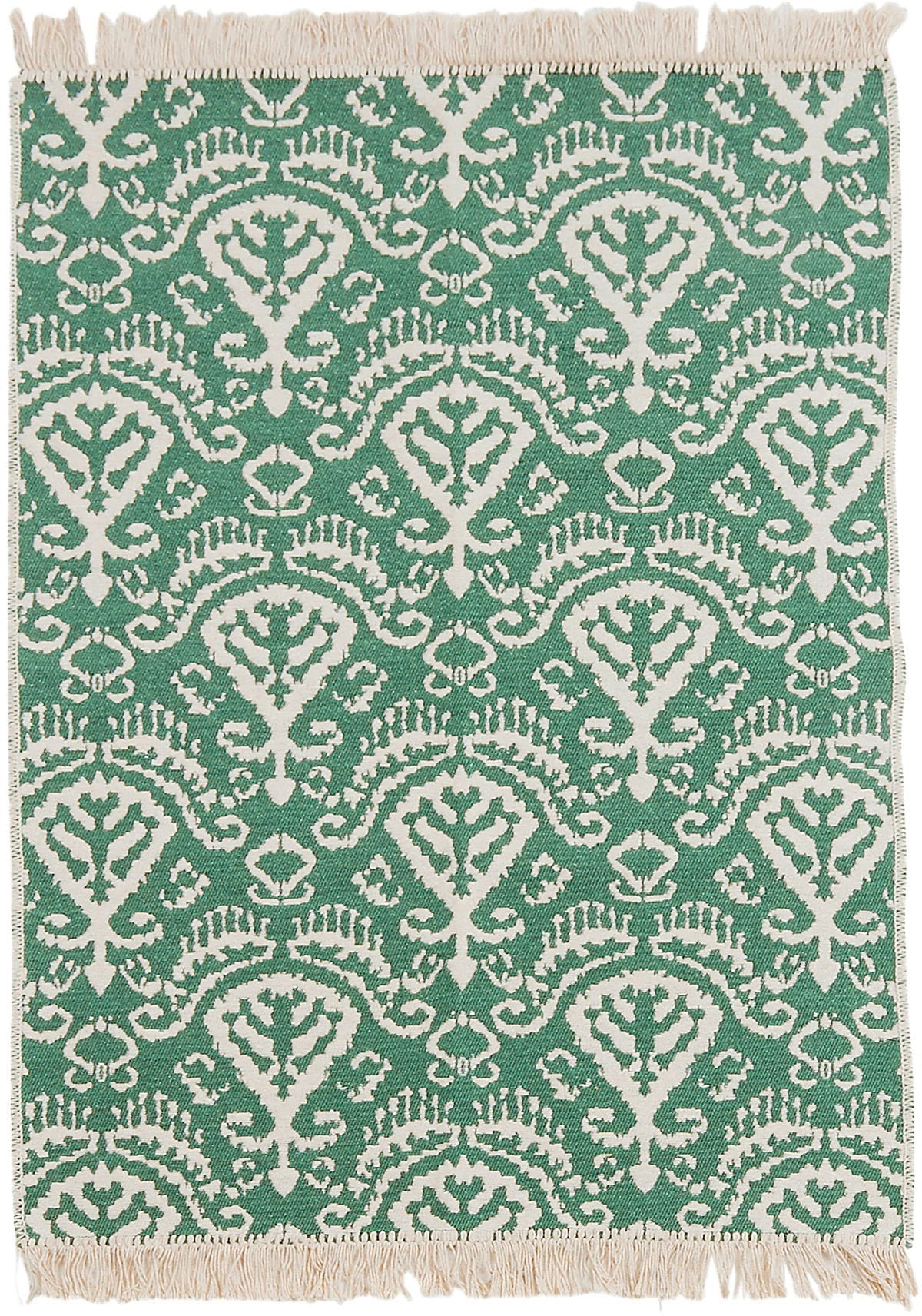 Teppich »NIZZA«, rechteckig, Flachgewebe, modernes Ethno Design, mit Fransen, waschbar