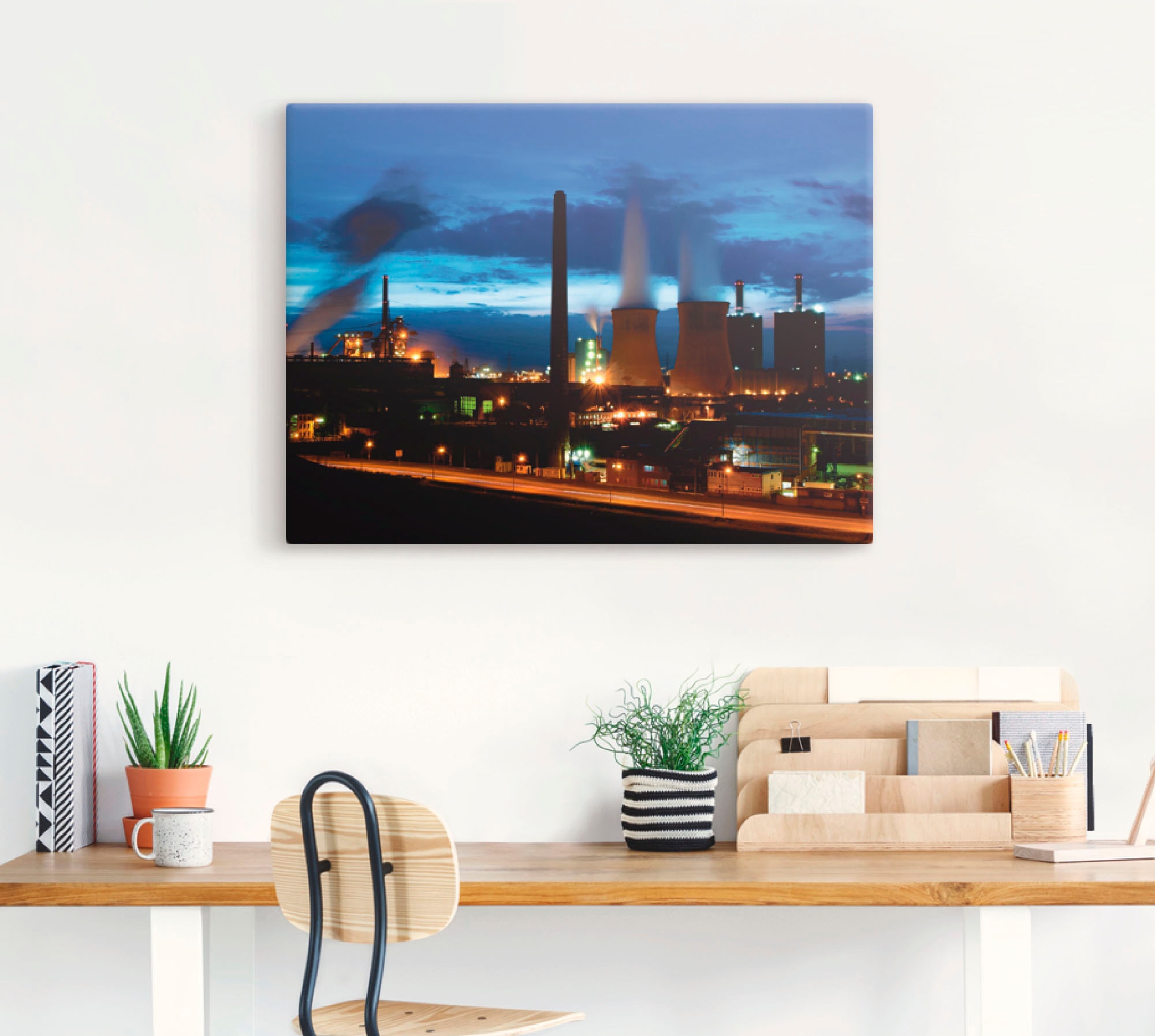 Artland Wandbild »Duisburg- Dehoga blaue Stunde«, Deutschland, (1 St.), als Leinwandbild, Poster in verschied. Größen