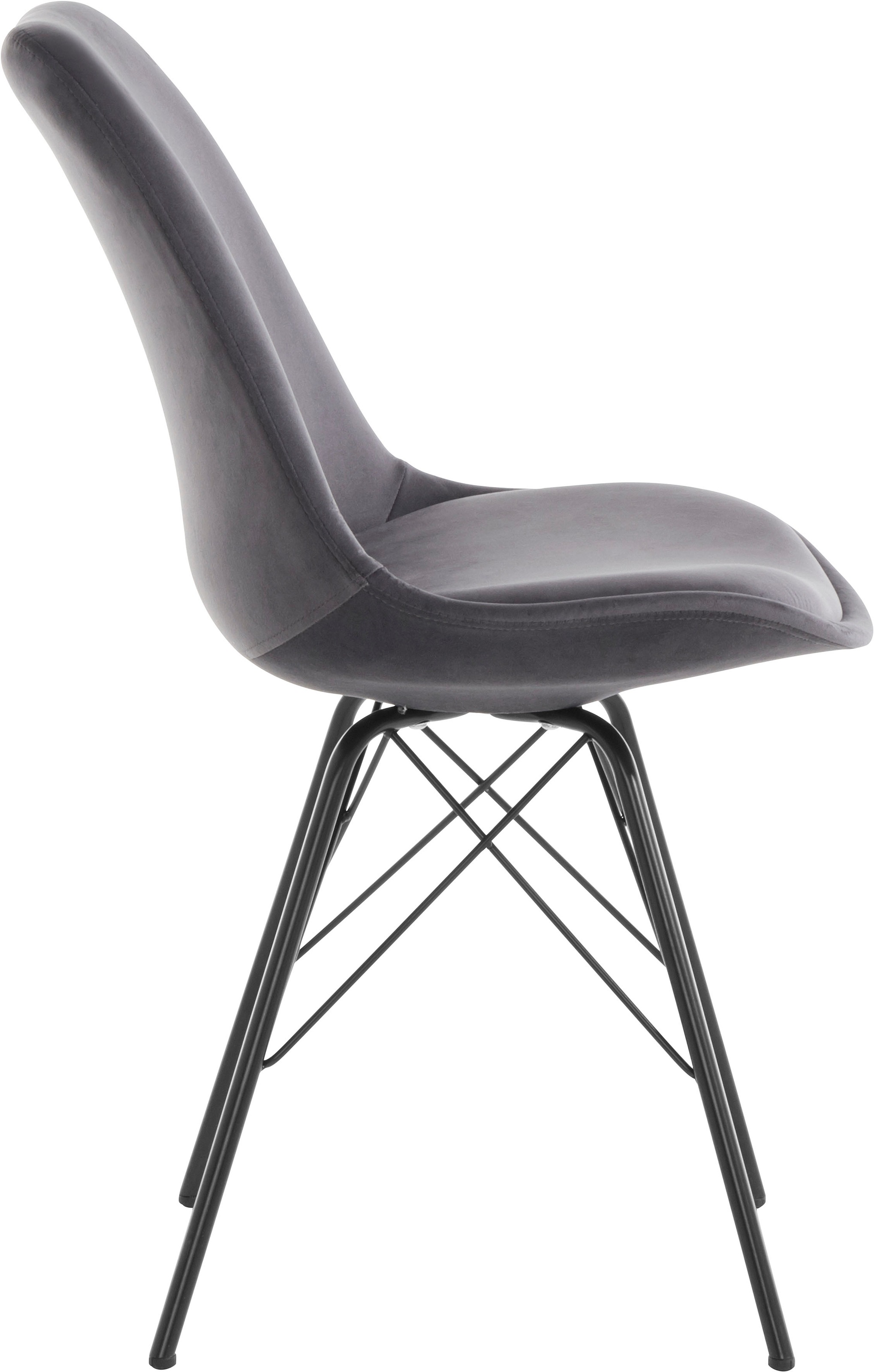 Homexperts Esszimmerstuhl »Ursel 02«, Sitzschale mit Bezug in Samt auf