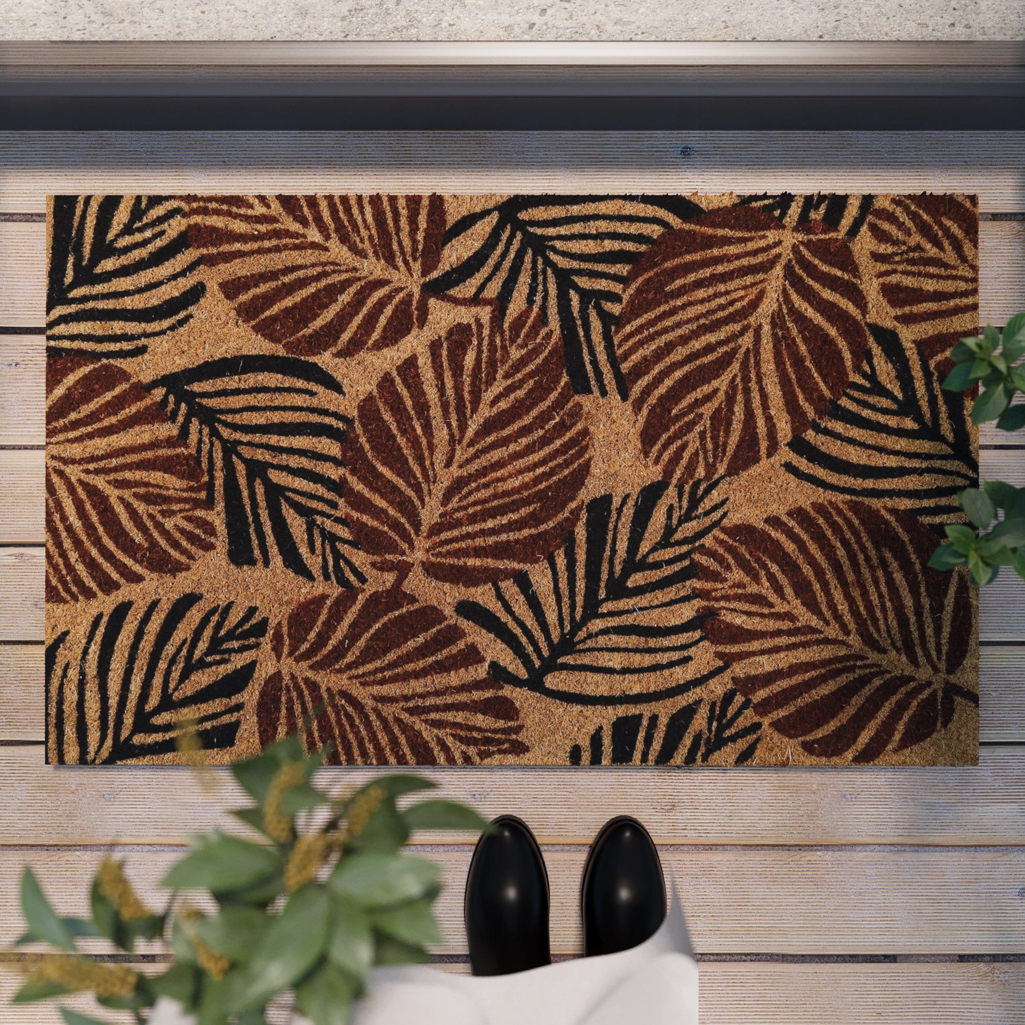 Wecon home Fußmatte »Jungle Mat«, rechteckig, 18 mm Höhe, rutschfest, robust, innen, Außenbereiche überdacht, schwer