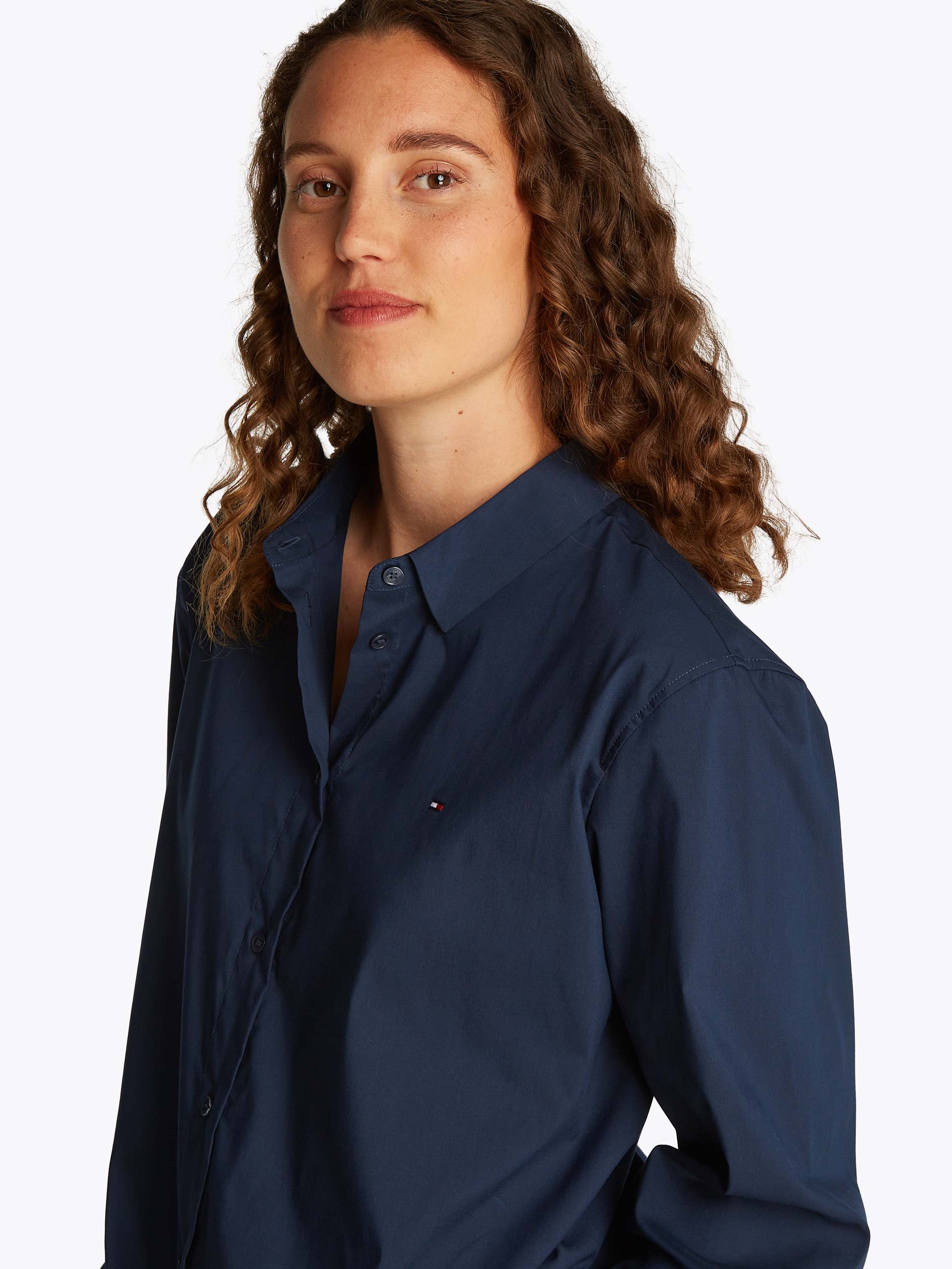 Tommy Hilfiger Hemdbluse »ESS POPLIN REGULAR SHIRT«, im klassischen Stil
