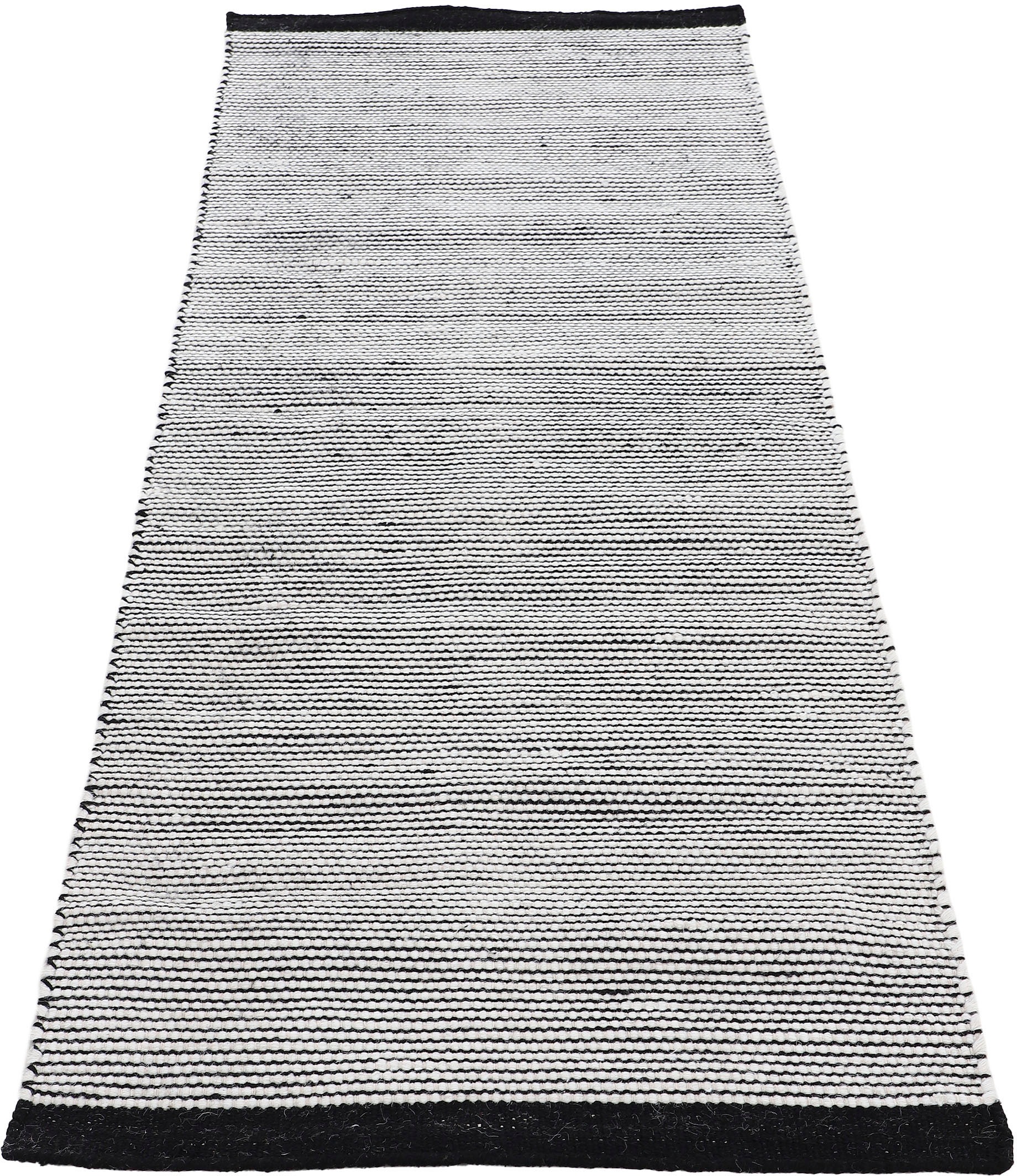carpetfine Wollteppich »Mona,  auch als Läufer«, rechteckig, 5 mm Höhe, 80% Wolle, Wendeteppich aus Wolle/Baumwolle, Wohnzimmer