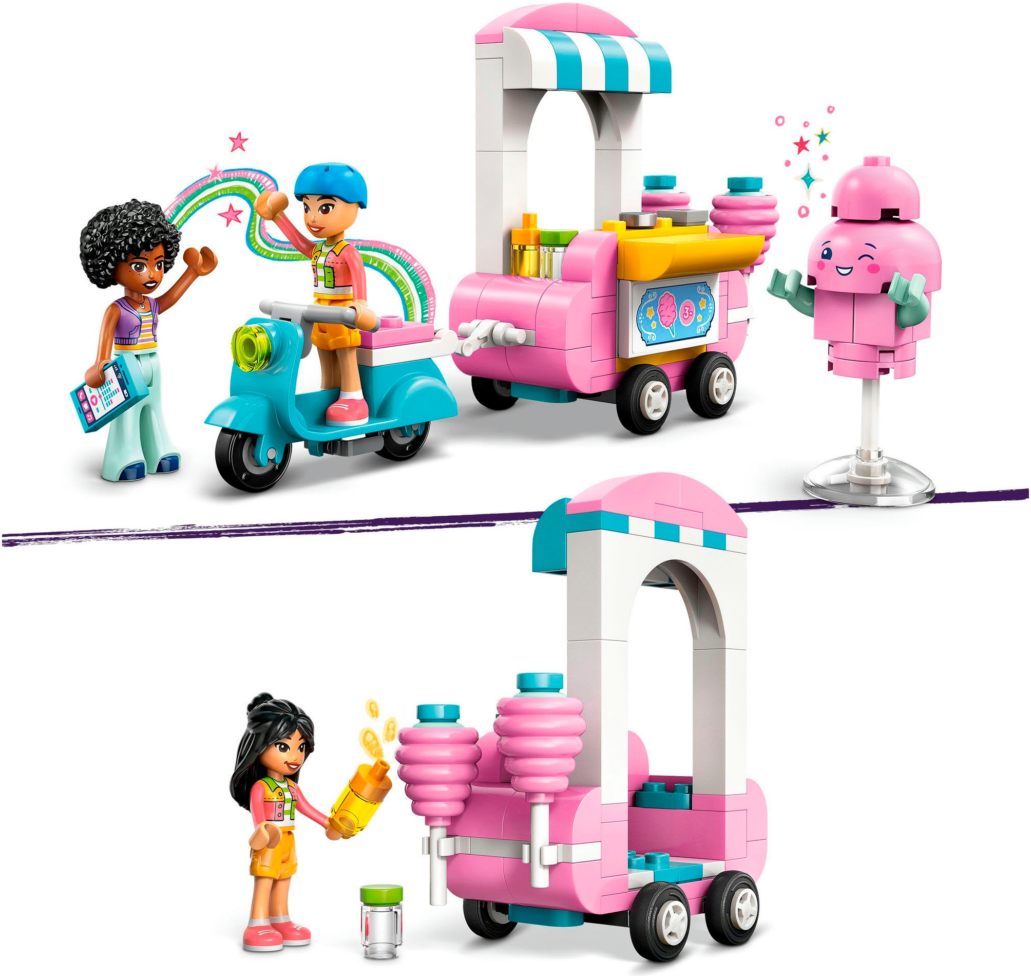 LEGO® Konstruktionsspielsteine »Zuckerwattestand (42643), LEGO Friends«, (110 St.), Made in Europe