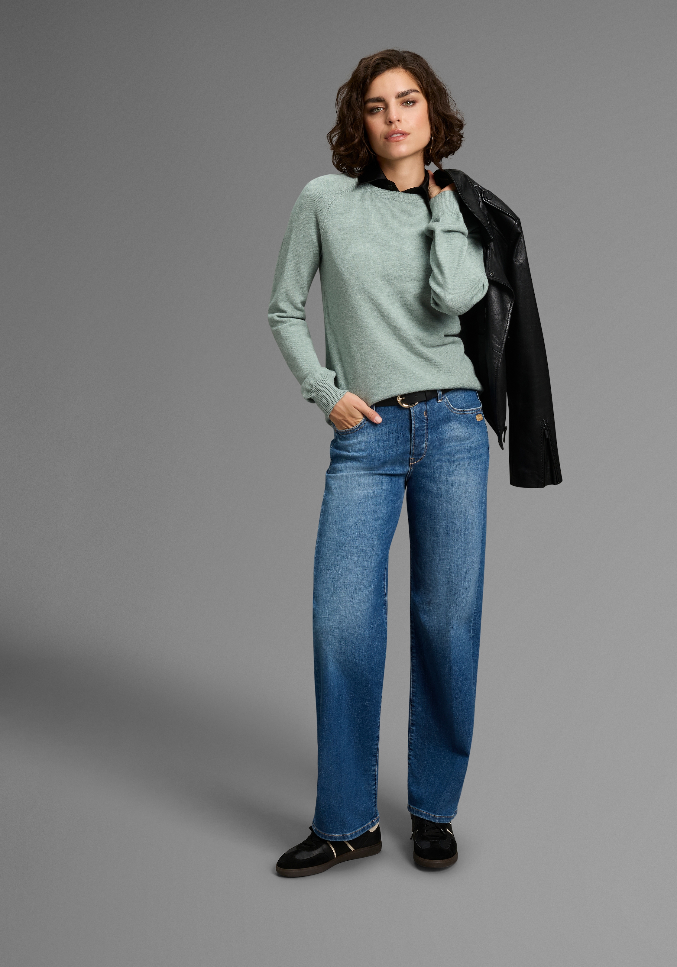 Laura Scott Strickpullover, im Basic-Shape mit Rundhals-Ausschnitt - NEUE KOLLEKTION