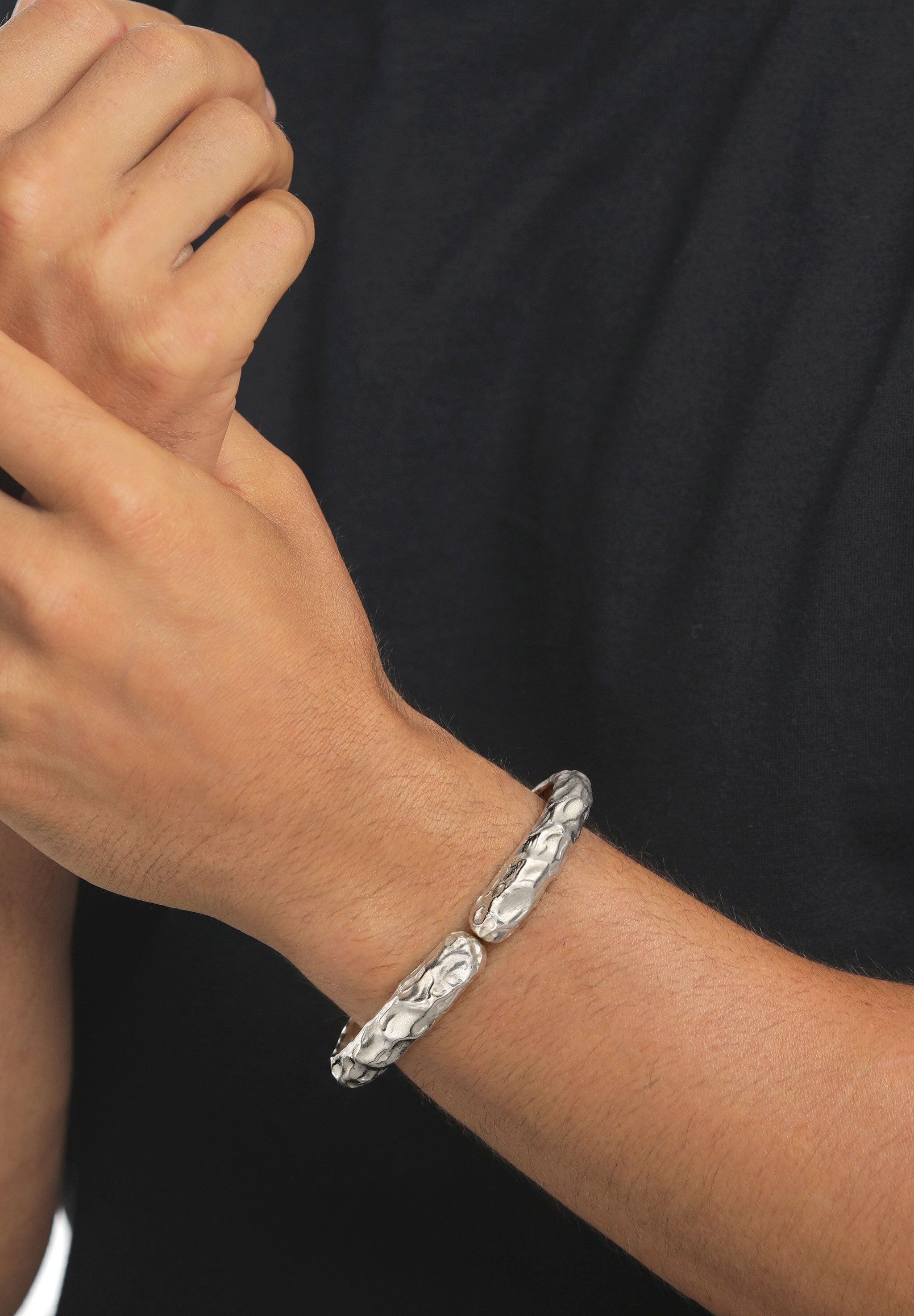 Kuzzoi Armreif »Armband Armreif Herren 925 Sterling Silber«