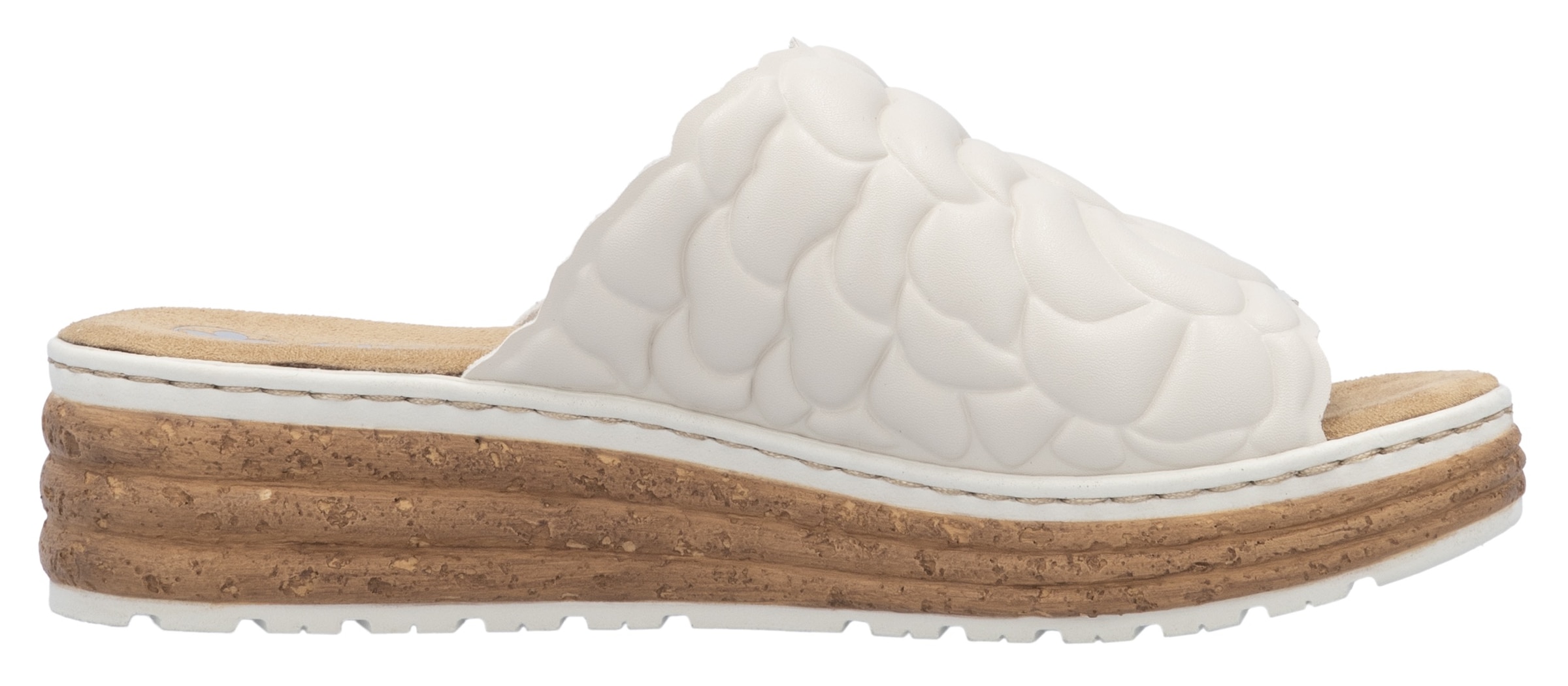 Rieker Pantolette, Sommerschuh, Schlappen, Hausschuh mit weicher Innensohle