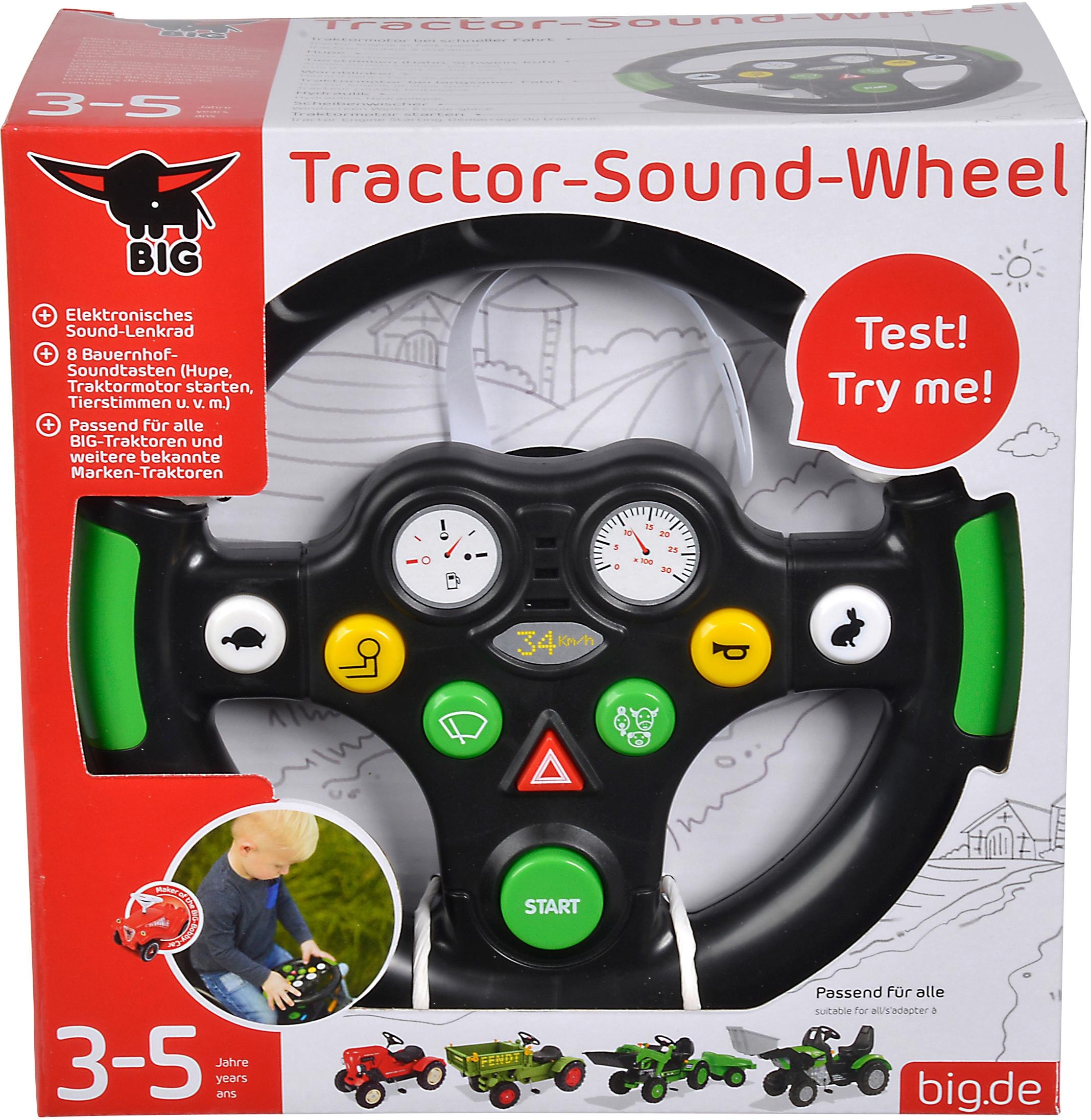BIG Spielfahrzeug-Lenkrad »BIG Tractor Sound Wheel«, mit Soundfunktion bei