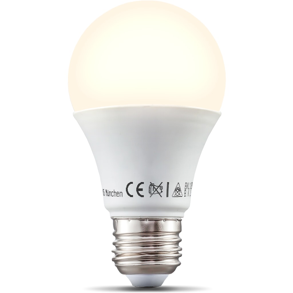 B.K.Licht LED-Leuchtmittel, E27, 1 St., Warmweiß
