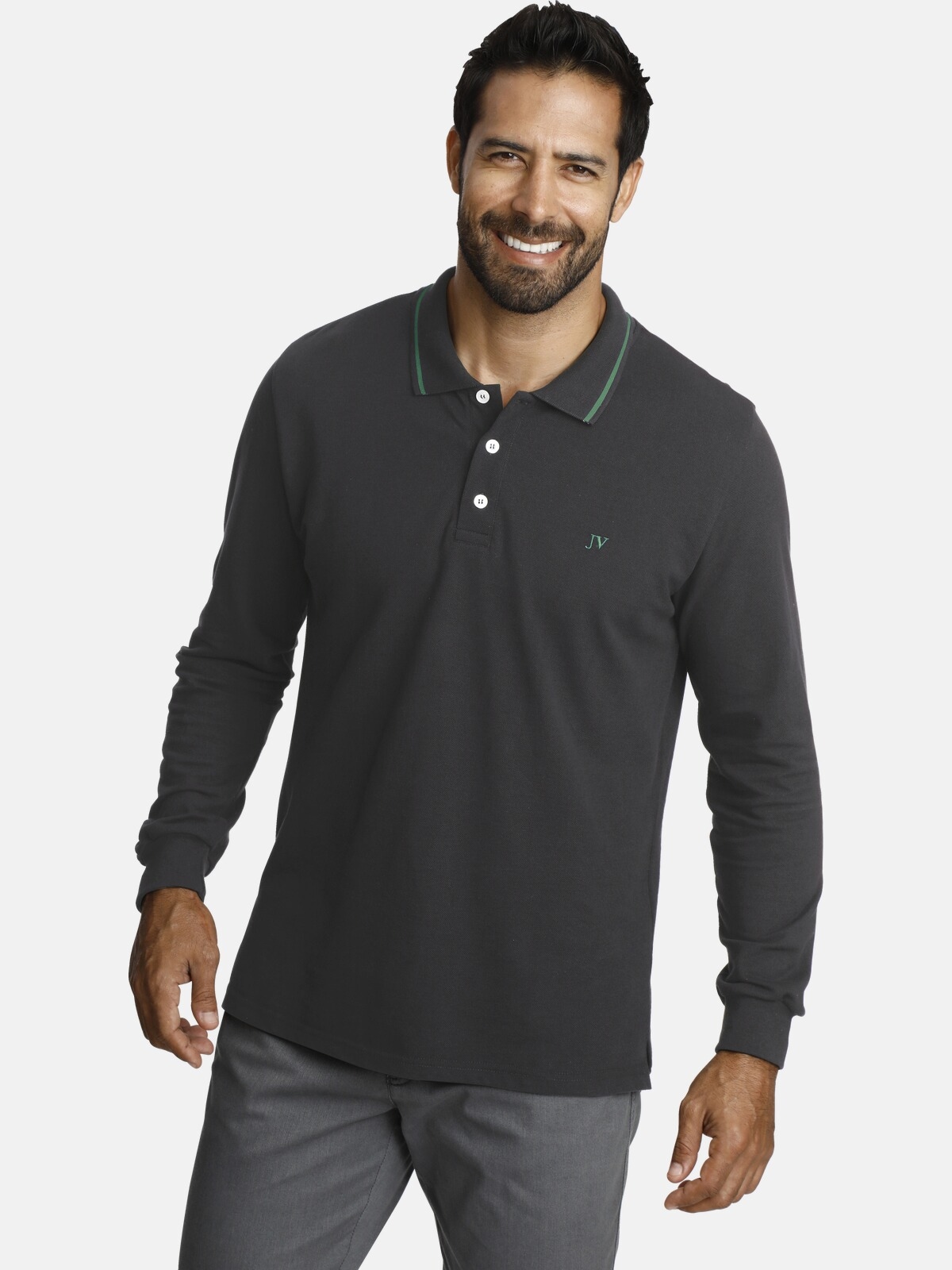 Jan Vanderstorm Langarm-Poloshirt »Langarm-Poloshirt ELLIS«