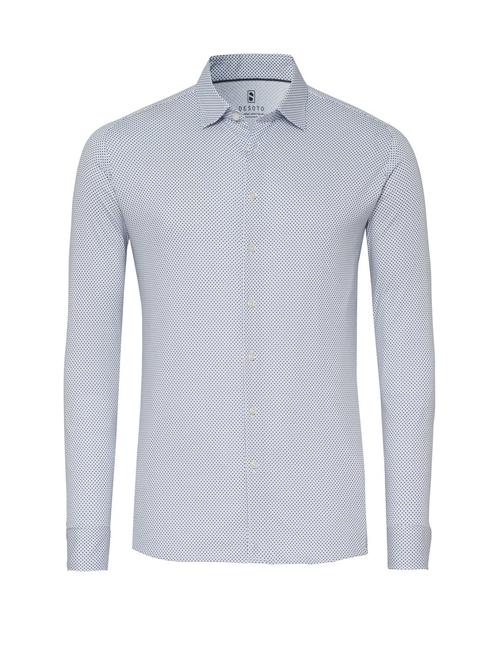 DESOTO Langarmhemd »Jerseyhemd Casual Kent«