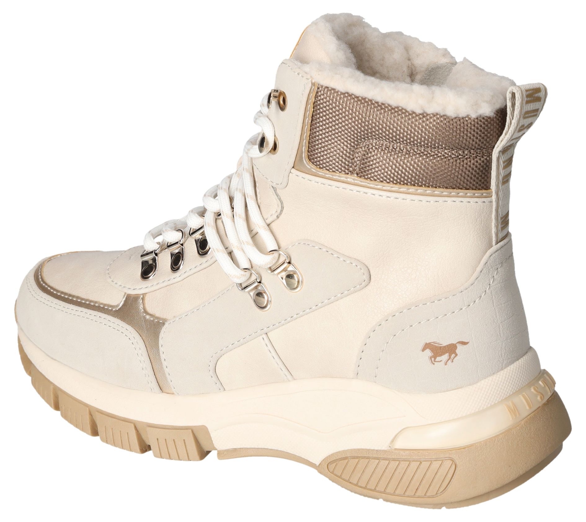 Mustang Shoes Winterboots, Schnürboots, Outdoorboots, Warmfutter, mit Schaftrandpolsterung