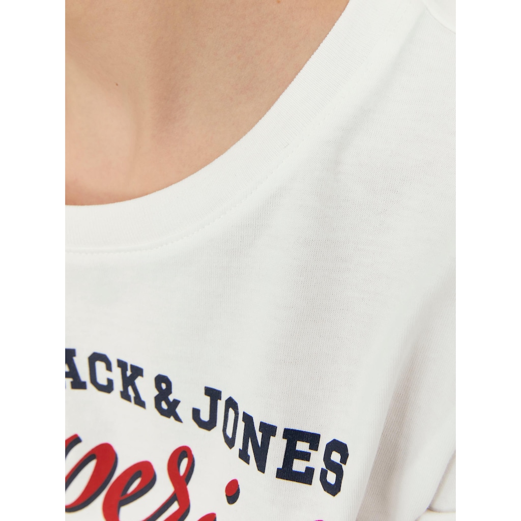 Jack & Jones Junior Rundhalsshirt »JJELOGO TEE SS NECK 2 COL AW23 NOOS JNR«