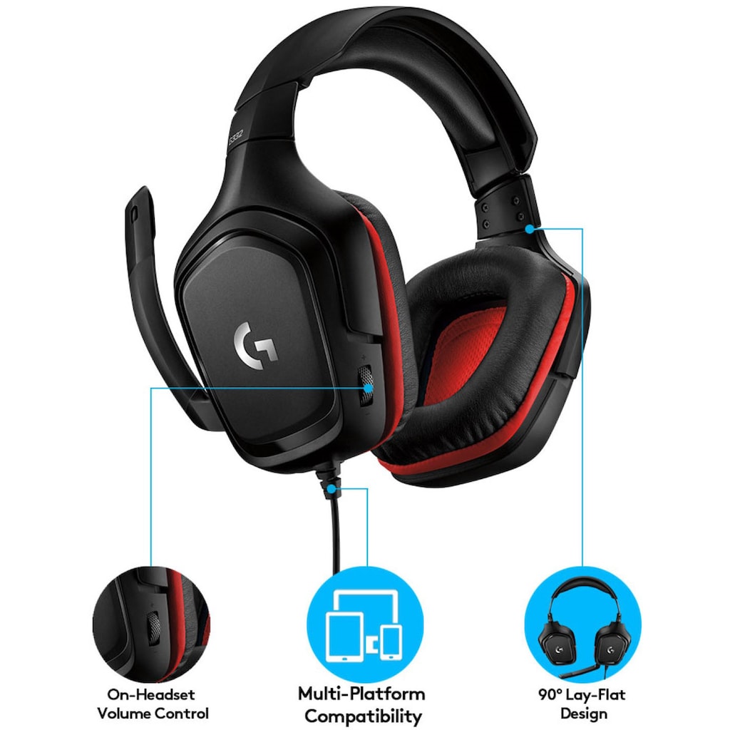 Logitech G Gaming-Headset »G332 - LEATHERETTE - EMEA«