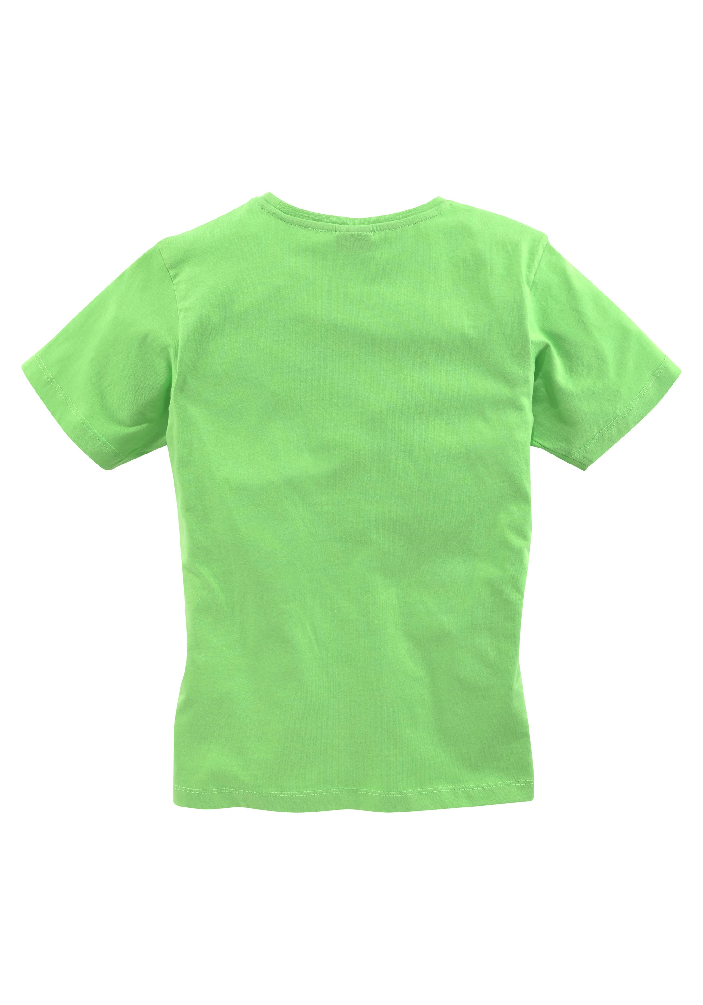 KIDSWORLD T-Shirt »Mit Spruch: WOLLEN IST WIE MACHEN....«, Kurzarm, Basic-Passform, bedruckt, Rundhalsausschnitt