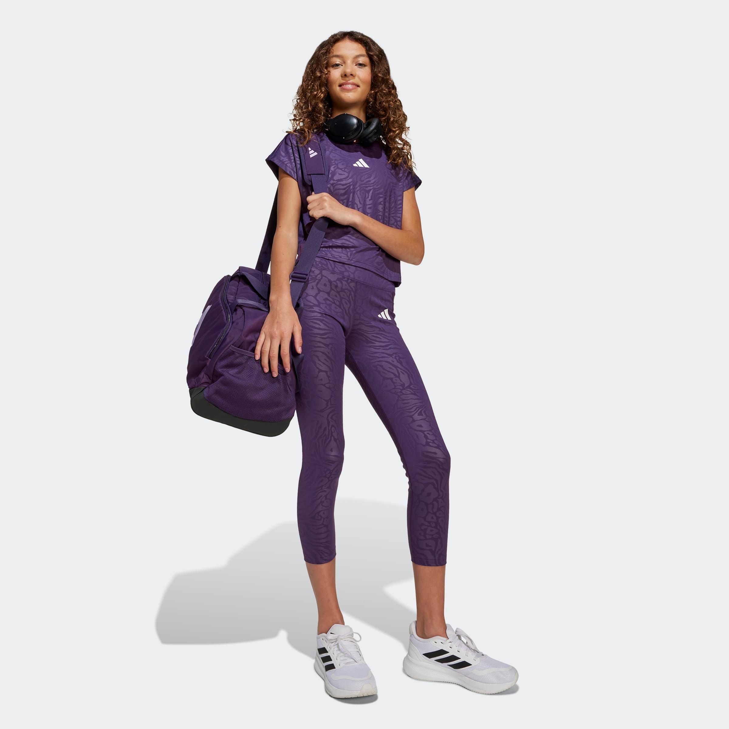 adidas Sportswear T-Shirt »ALL SPORTS ANIMALPRINT CROP« sportlicher Stil, für Kinder, kurze Ärmel, mit auffälligem Aufdruck