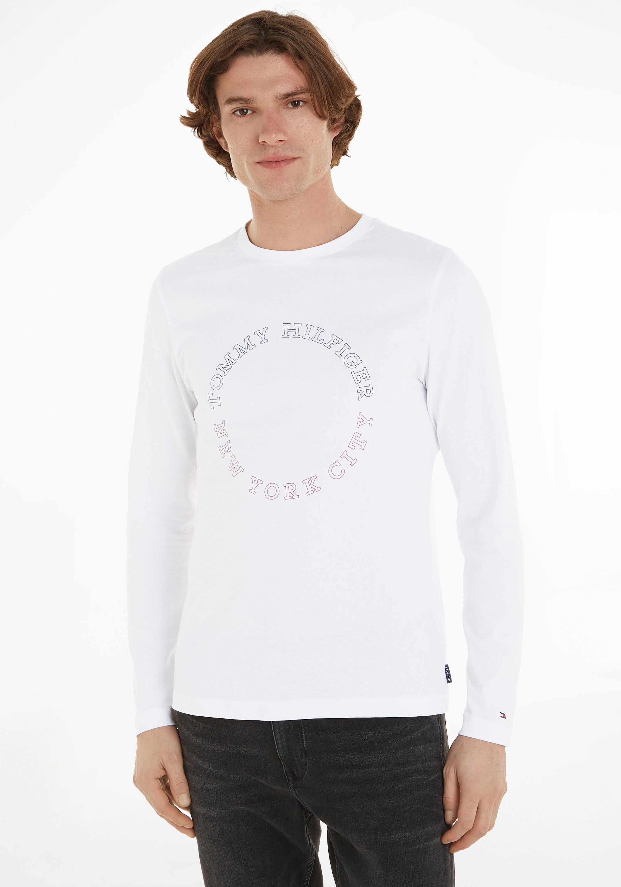 LS ROUNDLE ♕ Tommy TEE« Hilfiger bei Langarmshirt »MONOTYPE