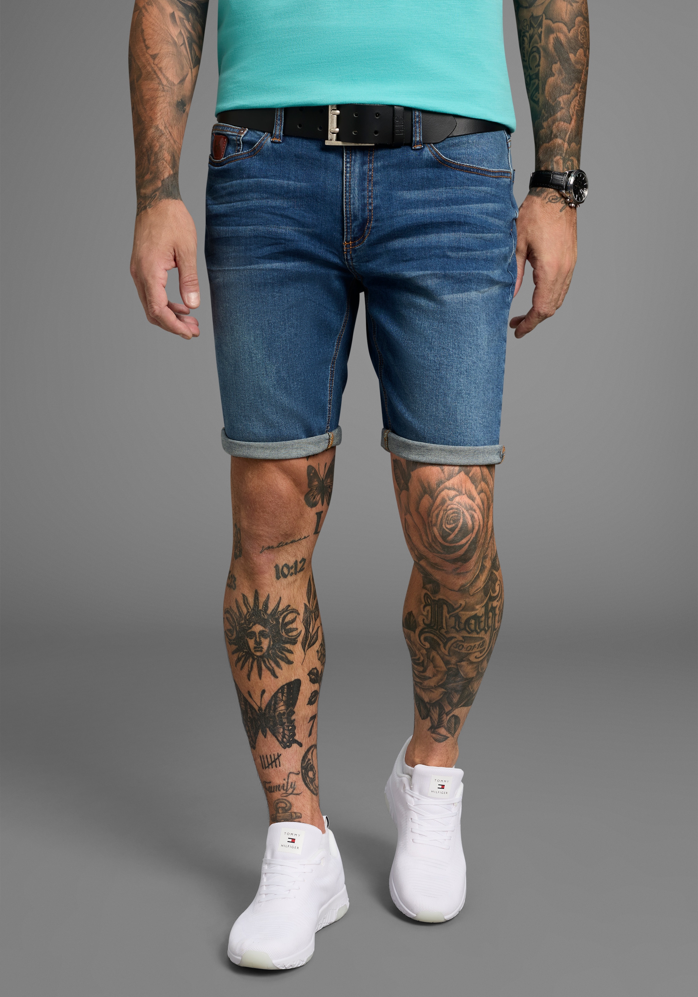 Bruno Banani Jeansshorts »Hutch-Shorts«, niedrige Leibhöhe