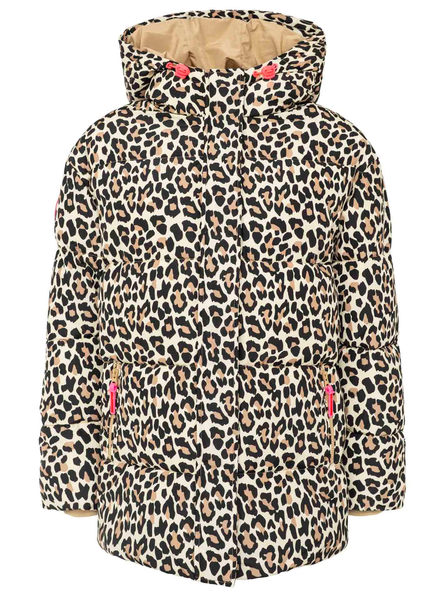 Zwillingsherz Steppjacke »„Leo Classic AOP“« Kapuze, Leomuster, verdeckter Reißverschluss mit Knopfblende, Taschen
