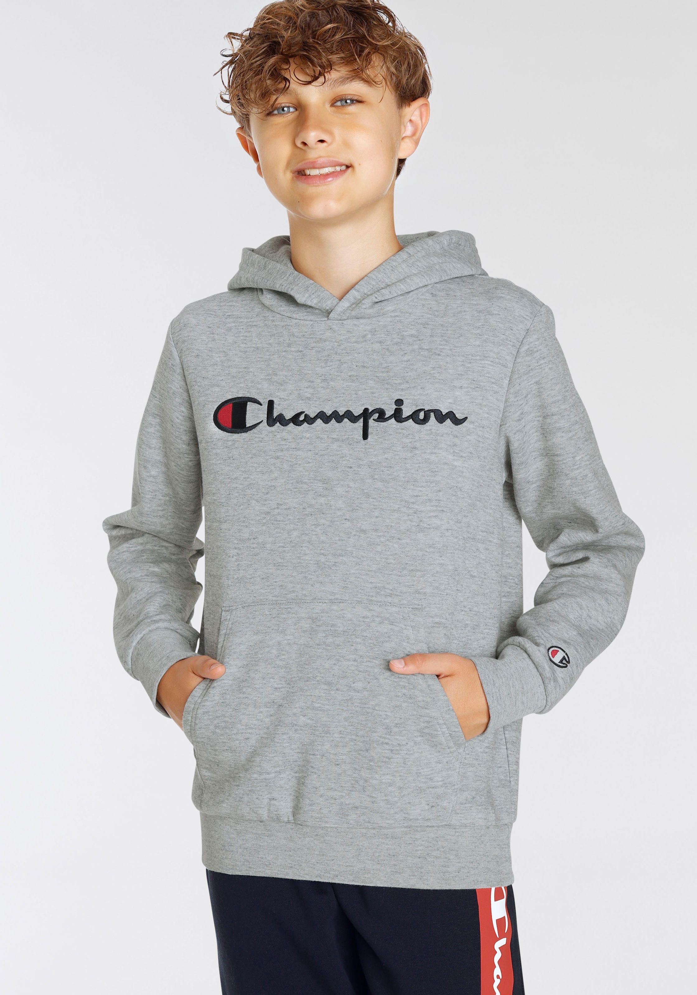 Champion Sweatshirt »Classic Hooded Sweatshirt large Logo - für Kinder« bei  ♕