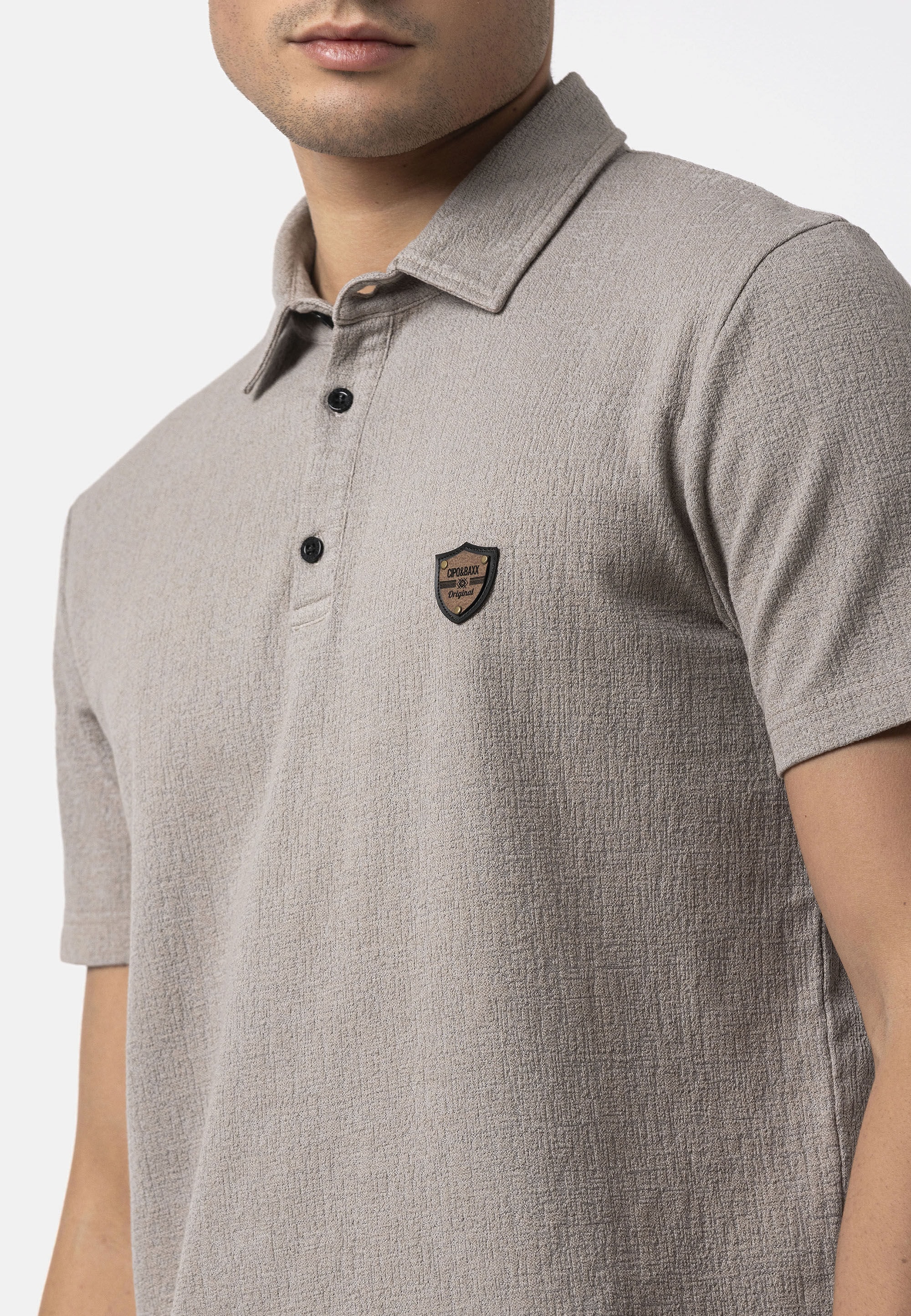 Cipo & Baxx T-Shirt »CT825« Weicher Baumwollmix