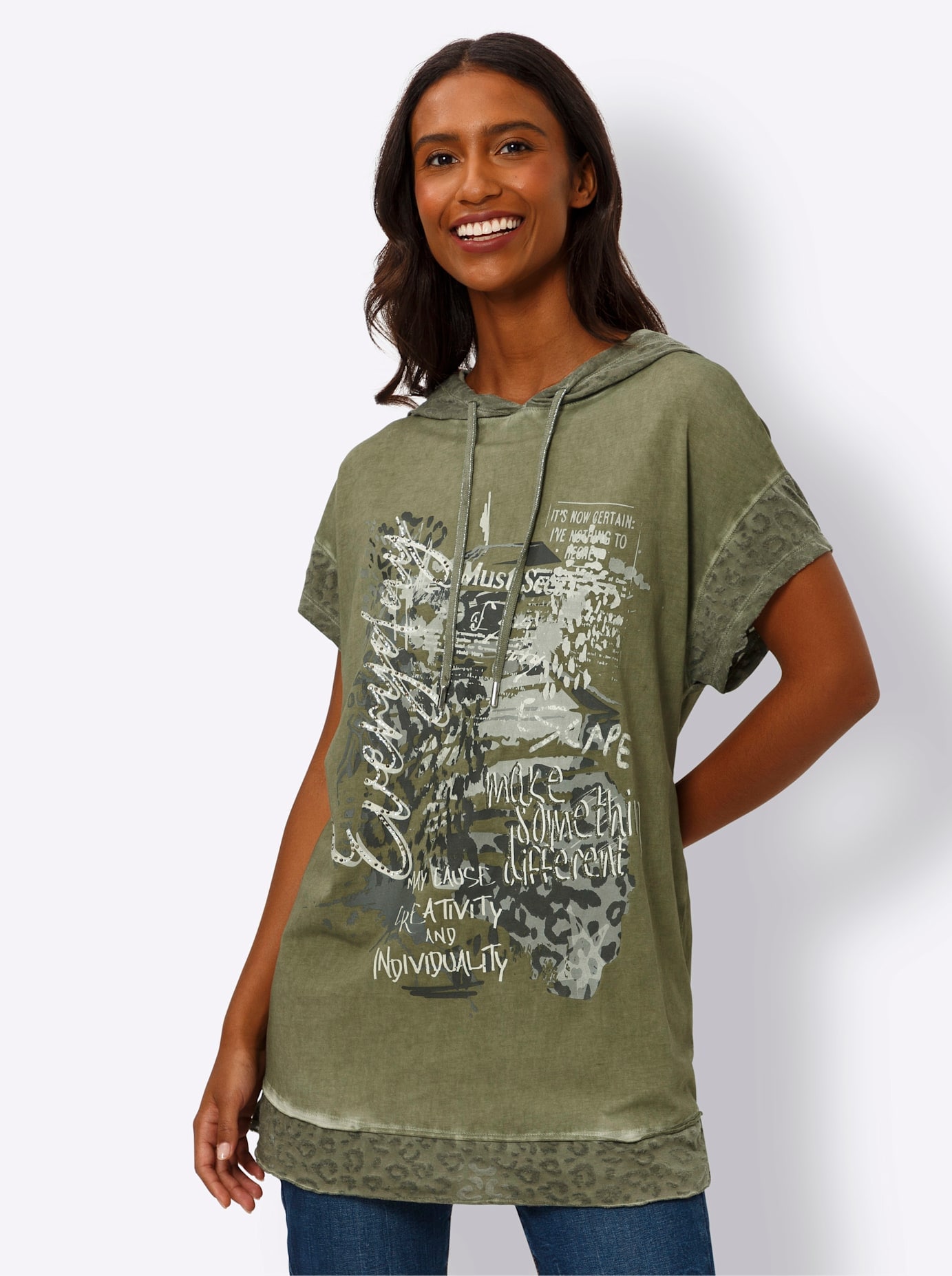 heine Kapuzenshirt »Shirt«, (1 tlg.)