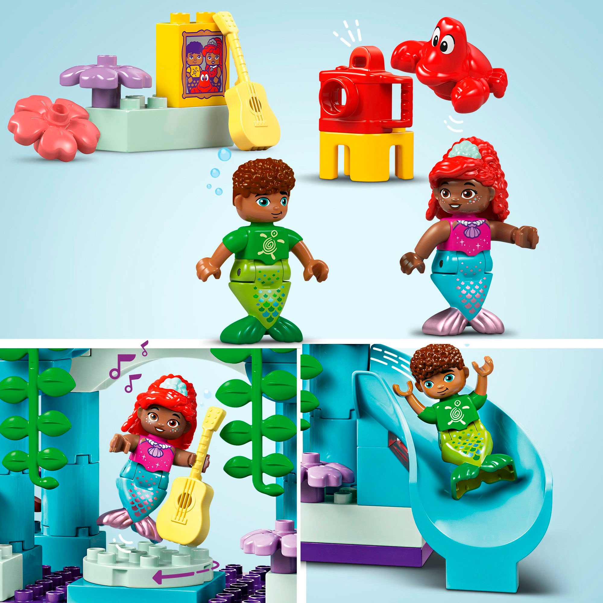 LEGO® Konstruktionsspielsteine »Arielles magischer Unterwasserpalast (10435), LEGO DUPLO Disney™«, (116 St.), Made in Europe