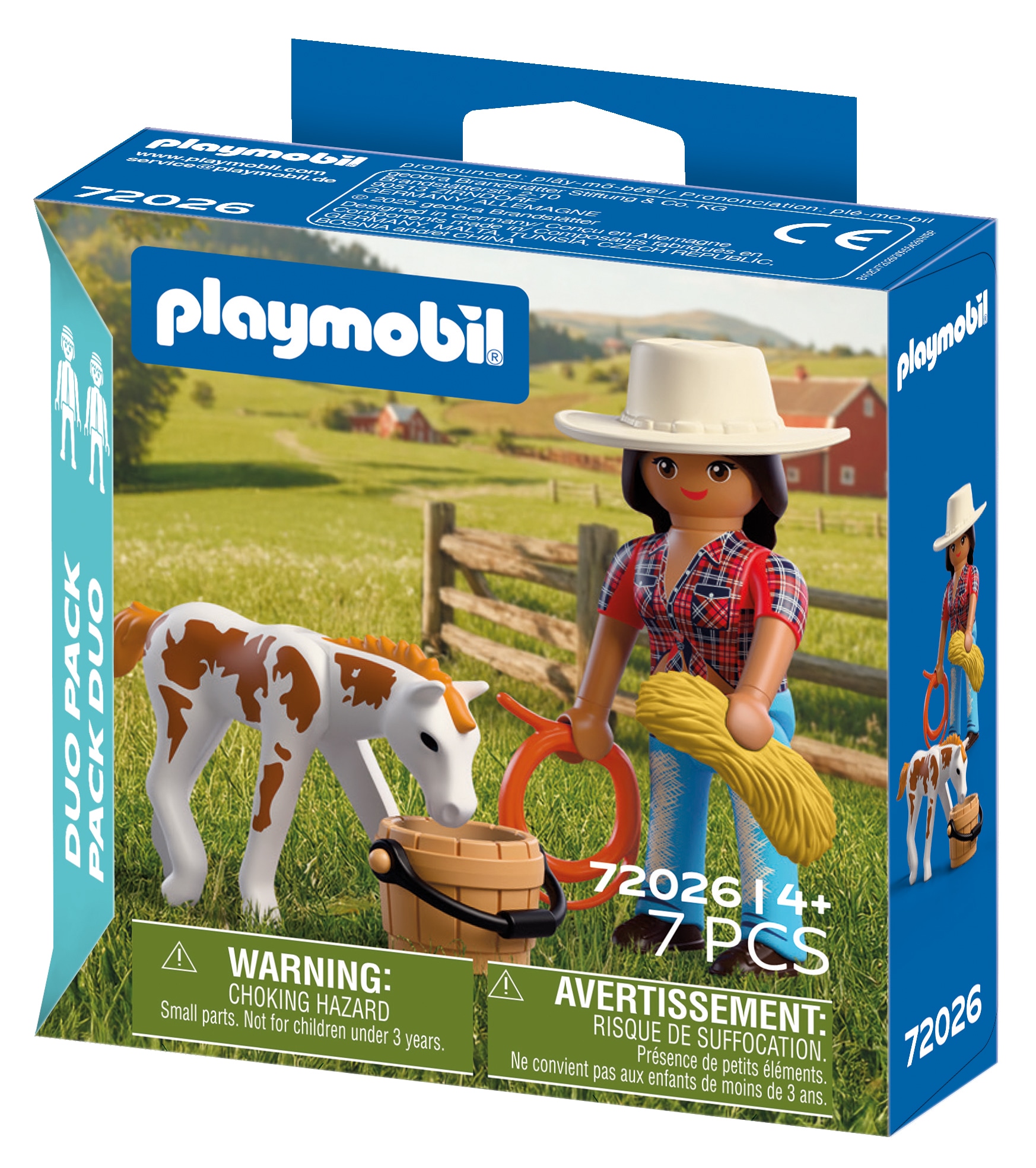 Playmobil® Konstruktions-Spielset »DuoPack Reiterin mit Fohlen (72026), I Love Horses«