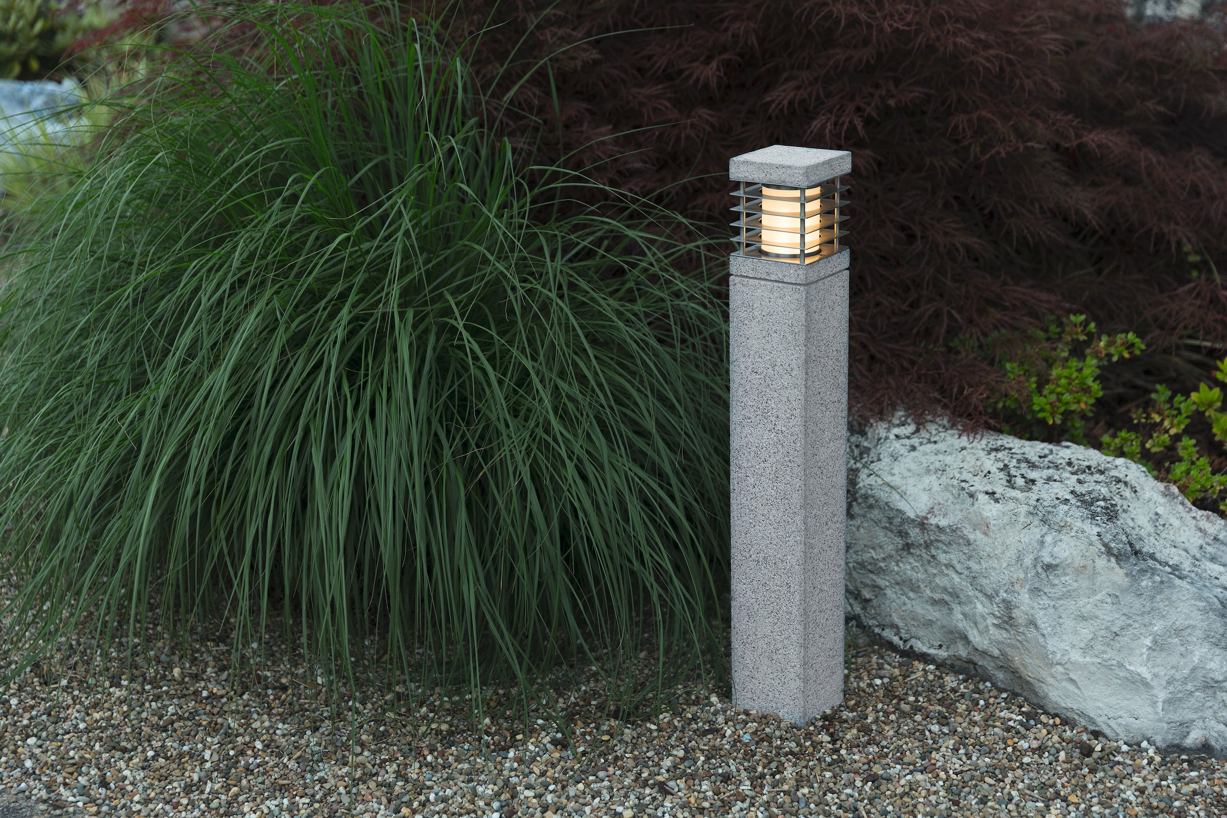 HEITRONIC Sockelleuchte, 1 flammig-flammig, Granit, 3 online XXL kaufen Außenlampe, aus mit Garantie Jahren | Sockelleuchte, echtem seewasserbeständig