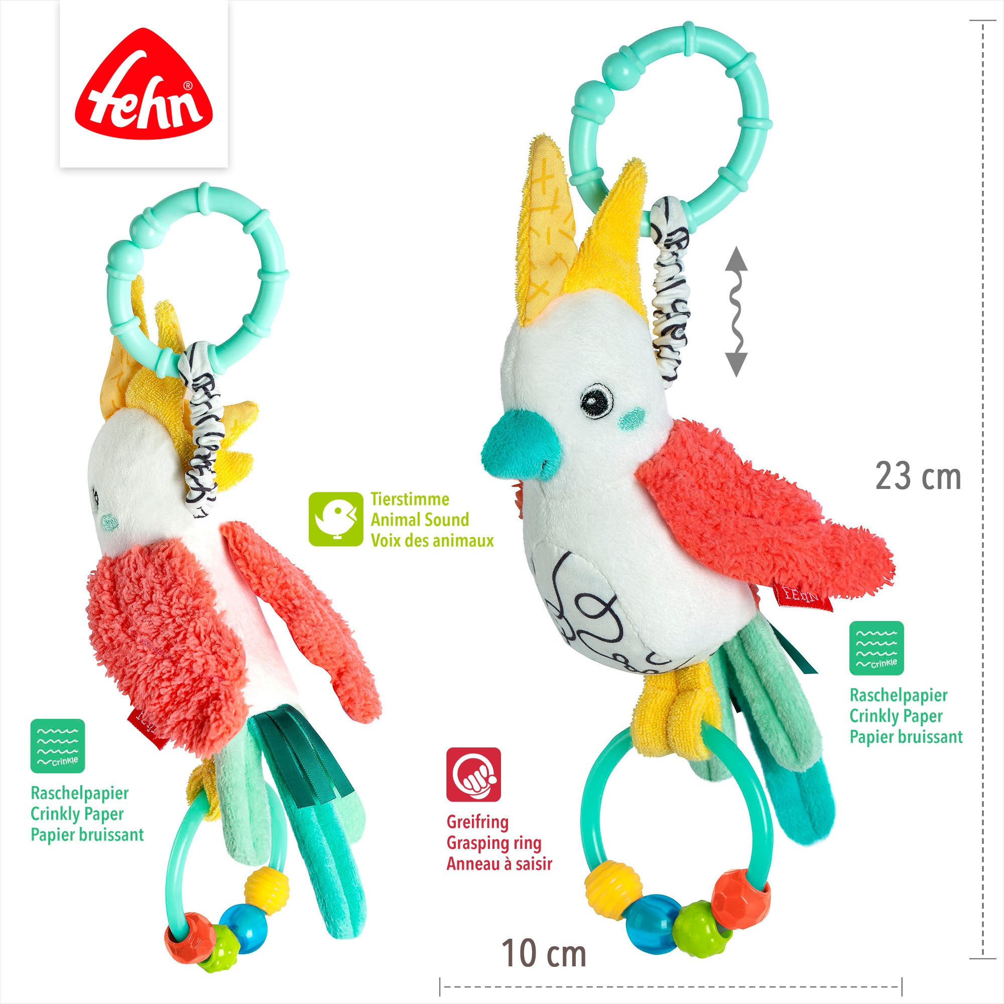 Fehn Greifspielzeug »DoBabyDoo, Zwitscher-Vogel«