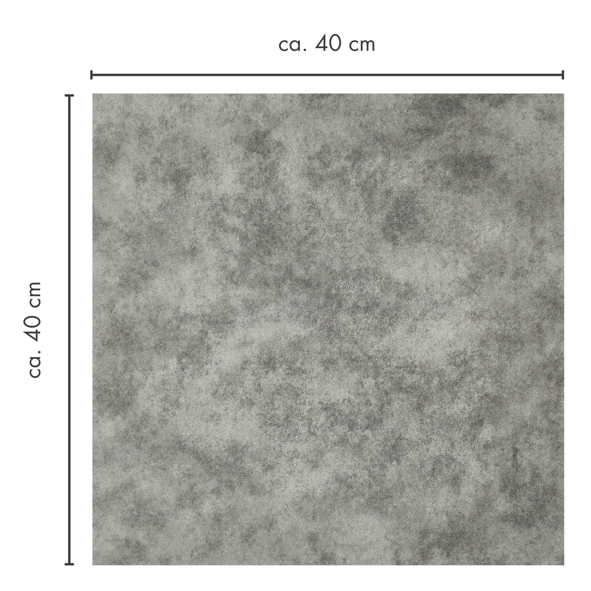 Andiamo Teppichfliese »Colmar Nadelfilz«, quadratisch, 4 mm Höhe, 40x40 cm, selbstklebend, robust & strapazierfähig, 25 Stück (4 qm)