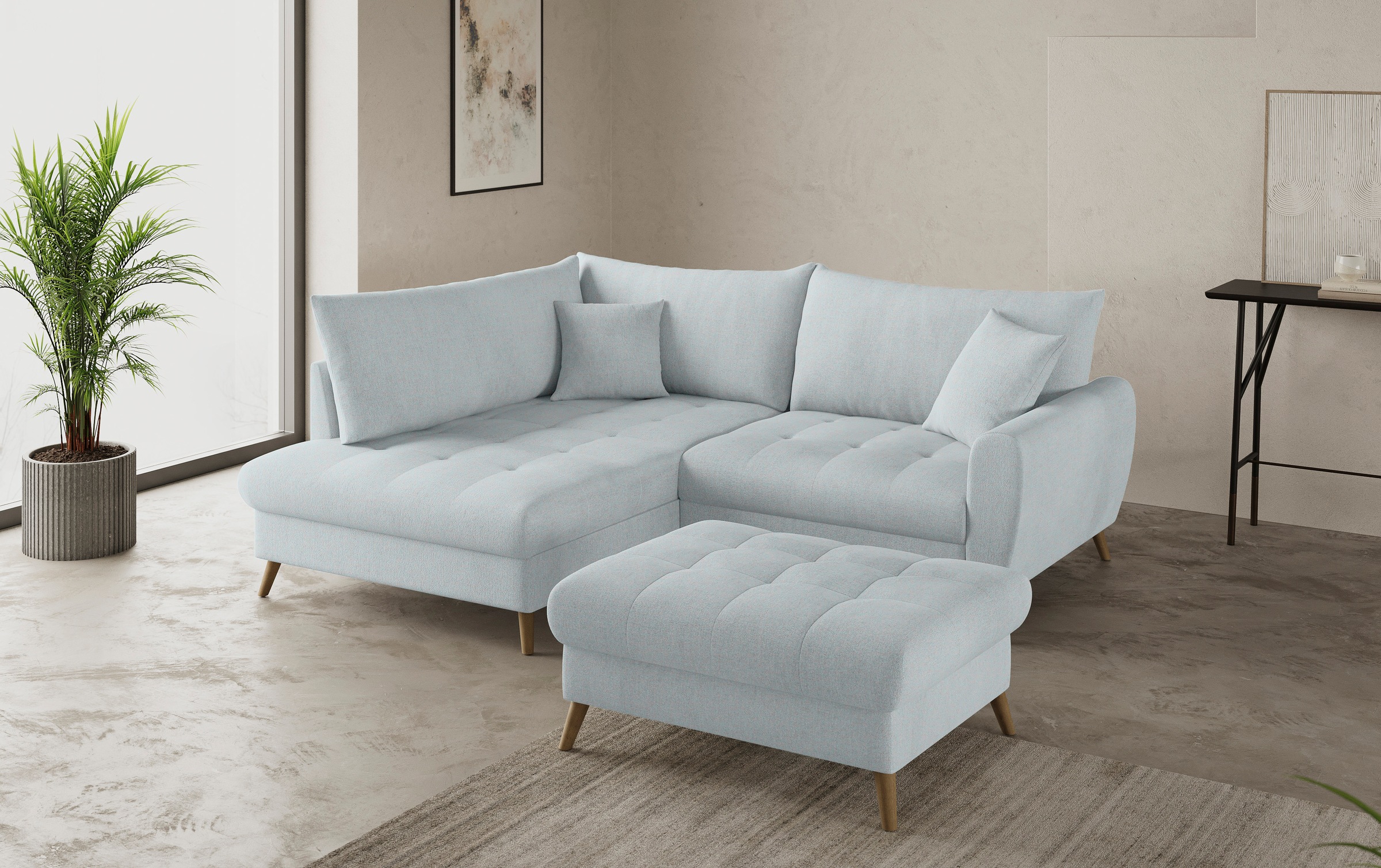 Mr. Couch Hockerbank »Blackburn II«, Passend zu der Garnitur, mit Kaltschaum, bis 140 kg belastbar