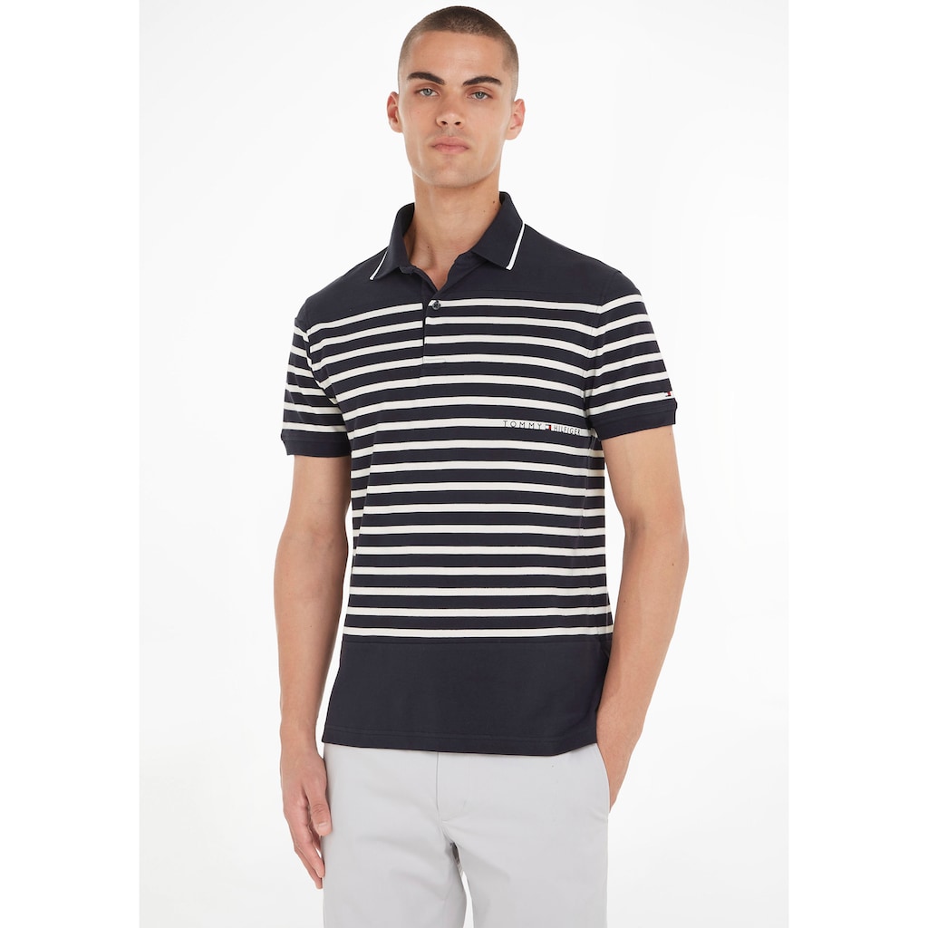Tommy Hilfiger Poloshirt »PLACED STRIPE POLO« in gestreifter Optik