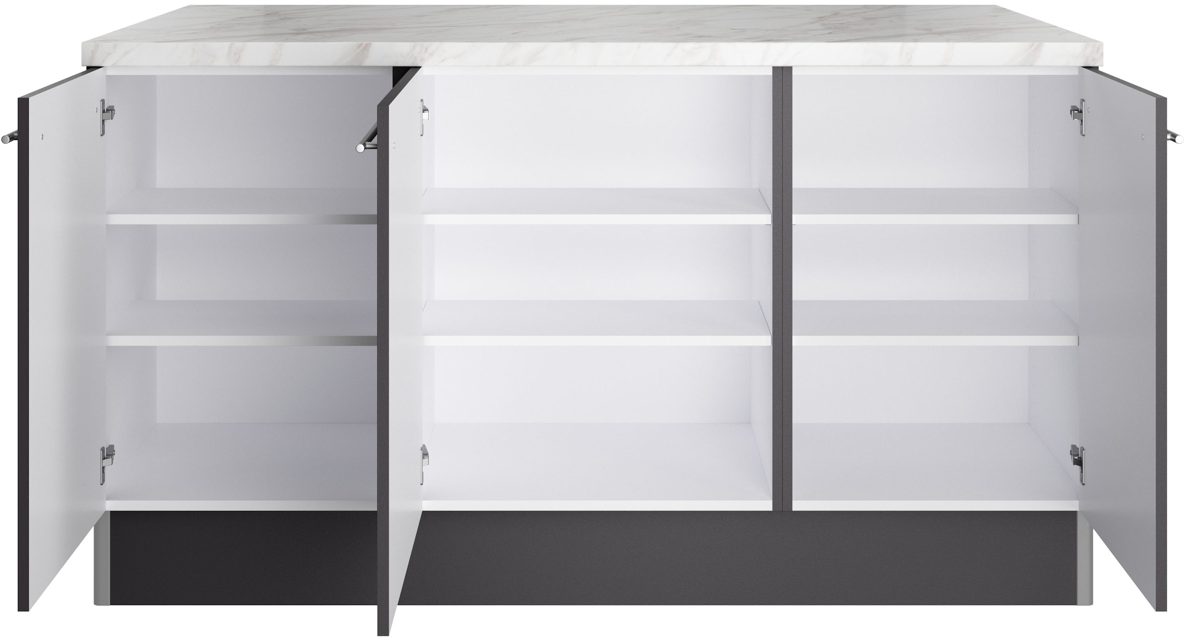 OPTIFIT Kücheninsel »Bern2«, Stellmaße 161 x 96,5 cm, mit durchgehender Arbeitsplatte als Theke
