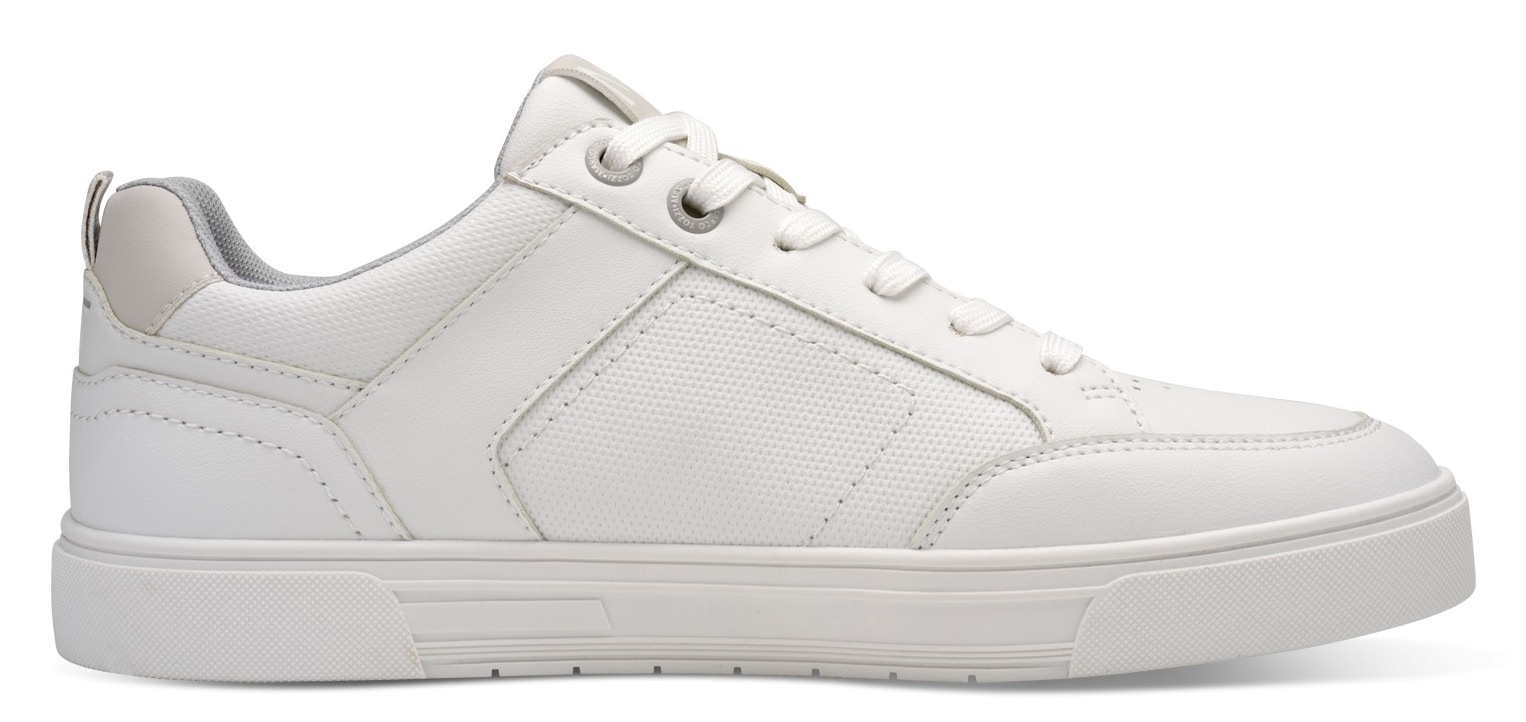 MARCO TOZZI Plateausneaker, Freizeitsch, Halbschuh, Schnürschuh mit Perforierung und Ziernähten