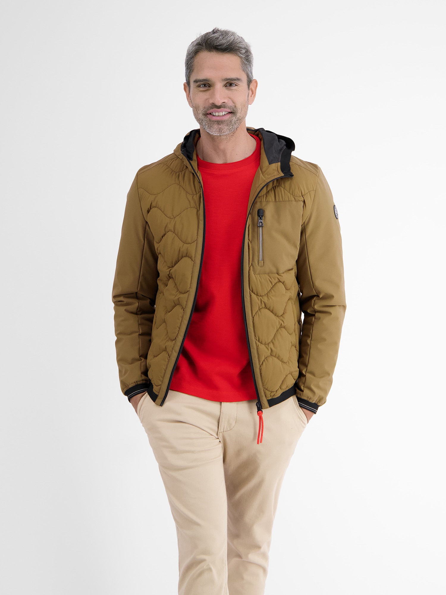 LERROS Outdoorjacke »LERROS Softshell-Hybrid Blouson«, mit Kapuze, Windabweisend