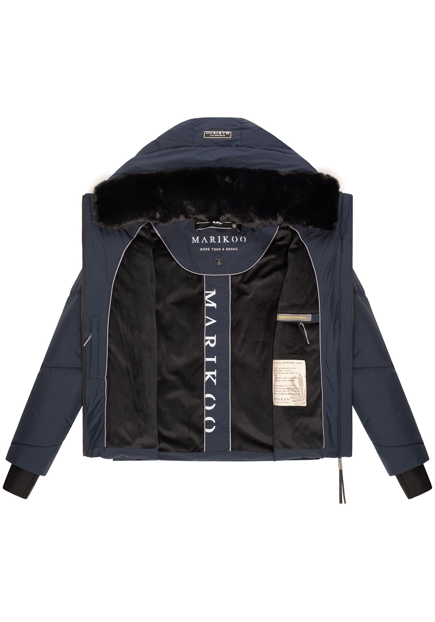 Marikoo Winterjacke »Marikoo Simaraa kurze Damen Winter Steppjacke N007«