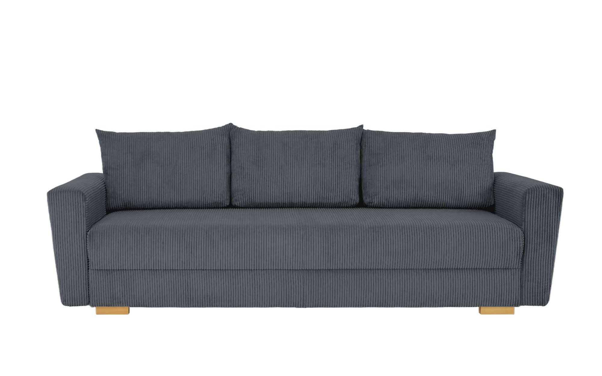INOSIGN 3-Sitzer »MAGHERA Schlafsofa mit Bettkasten, in hochwertiger Verarbeitung«, mit Wellenunterfederung, Cord und Struktur-Bezug, B/H/T 230/92,5/79 cm