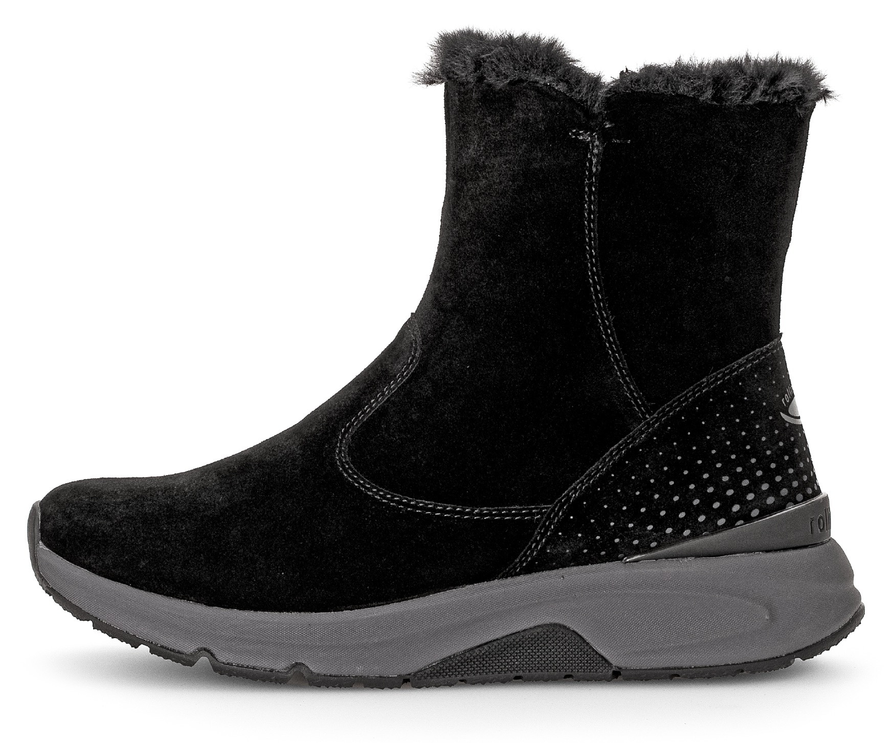 Gabor Rollingsoft Winterboots, Keilabsatz, Stiefelette mit der typischen rollingsoft-Laufsohle