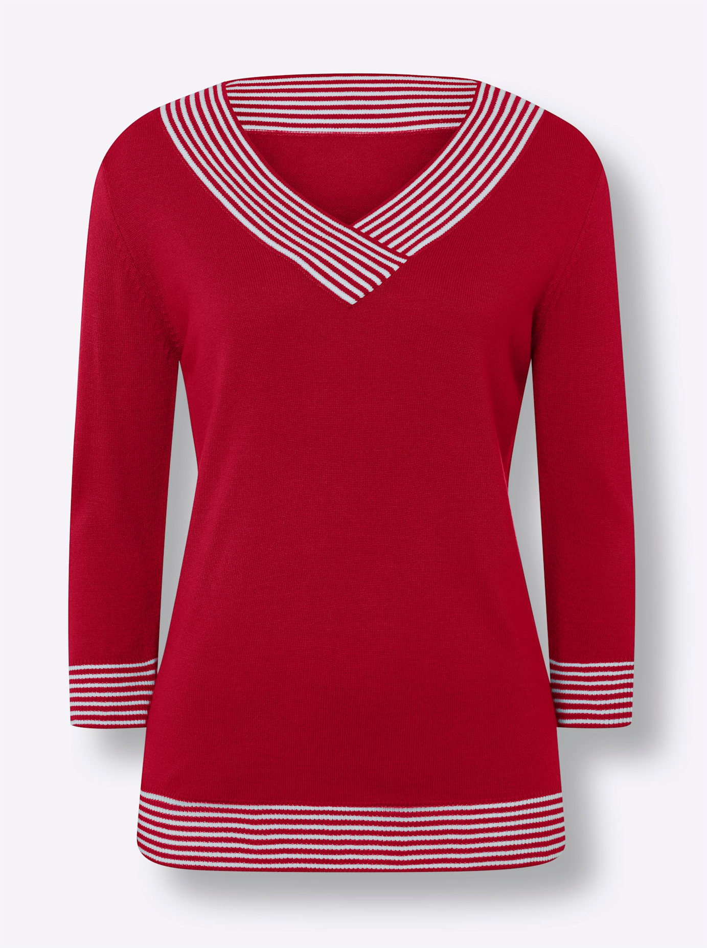 Classic Basics 3/4 Arm-Pullover »V-Pullover«