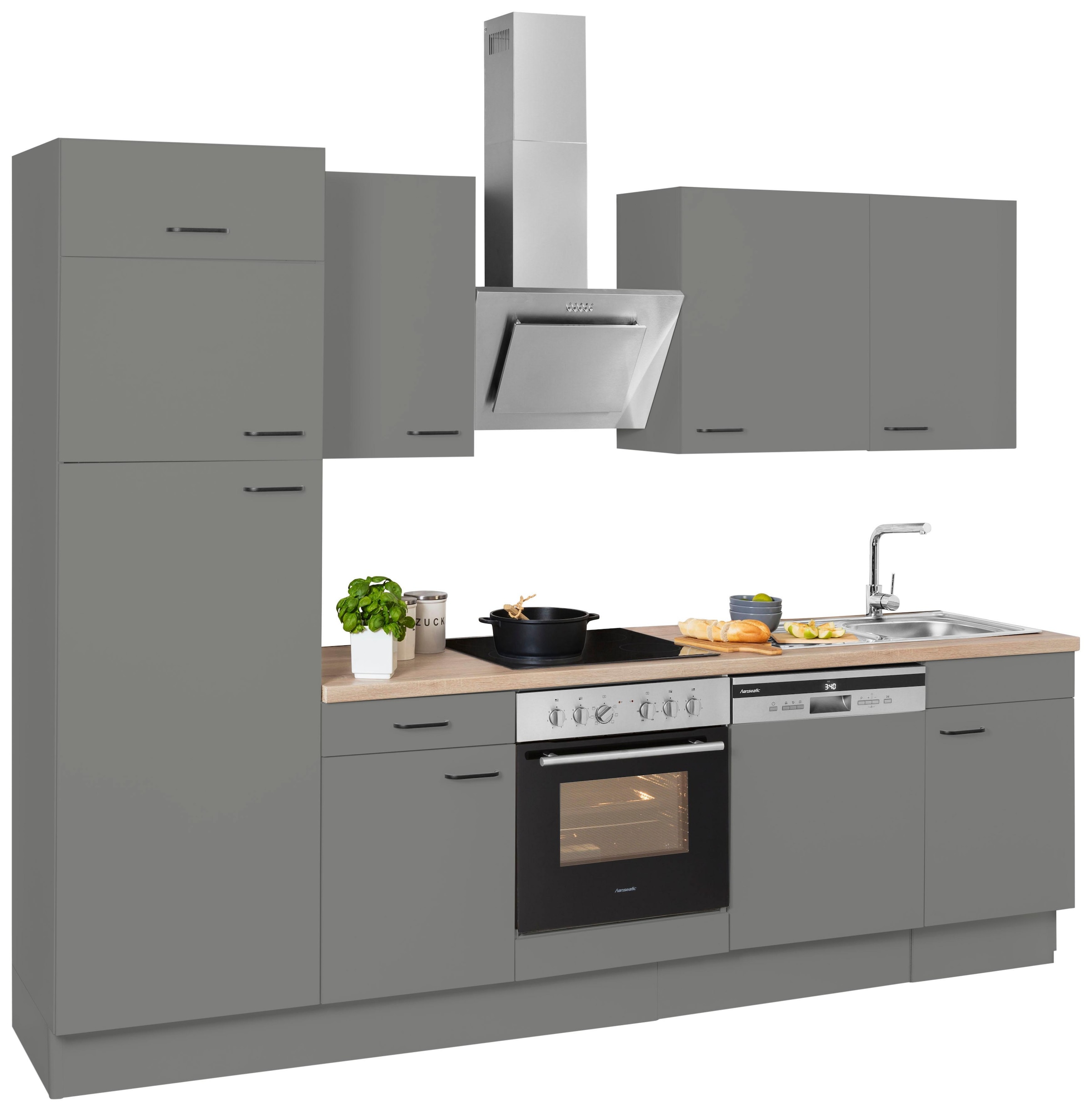 »Elga«, bequem 280 OPTIFIT Vollauszug, Küchenzeile bestellen cm Premium-Küche mit Soft-Close-Funktion, Breite