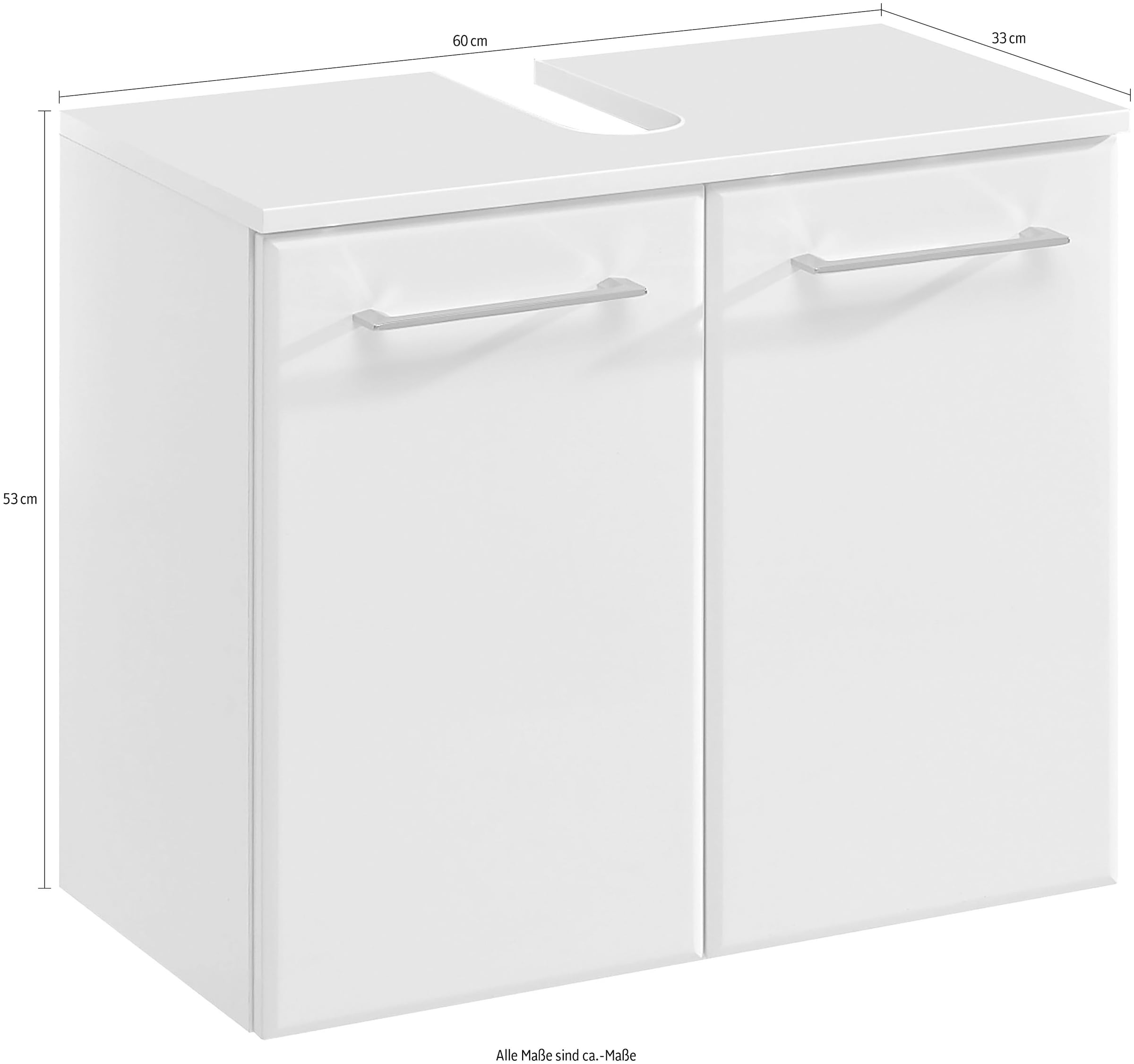 PELIPAL Waschbeckenunterschrank »Quickset 376«, Breite 60cm online kaufen |  mit 3 Jahren XXL Garantie