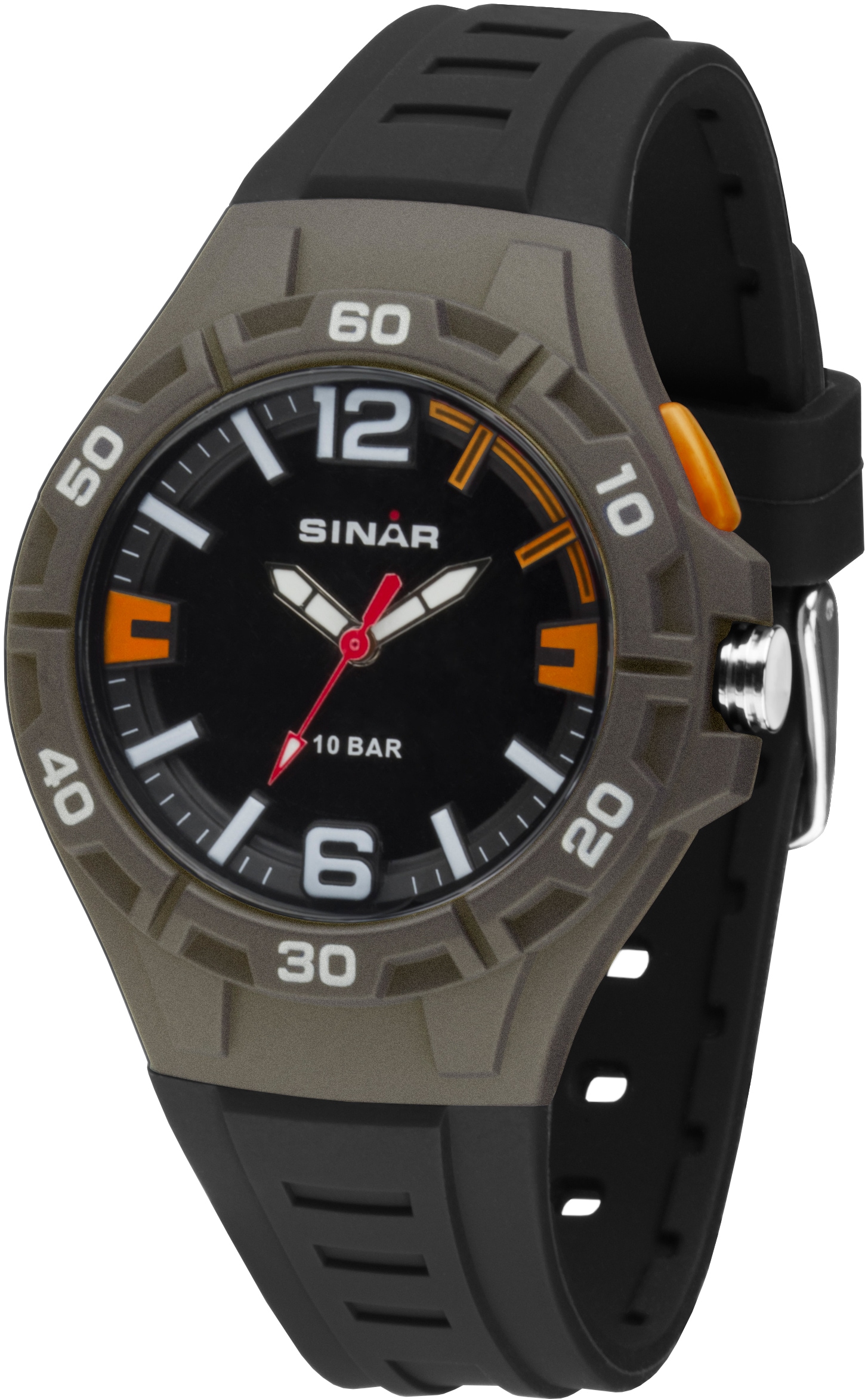 SINAR Quarzuhr »XB-37-5«, Armbanduhr, Herrenuhr, Leuchtzeiger