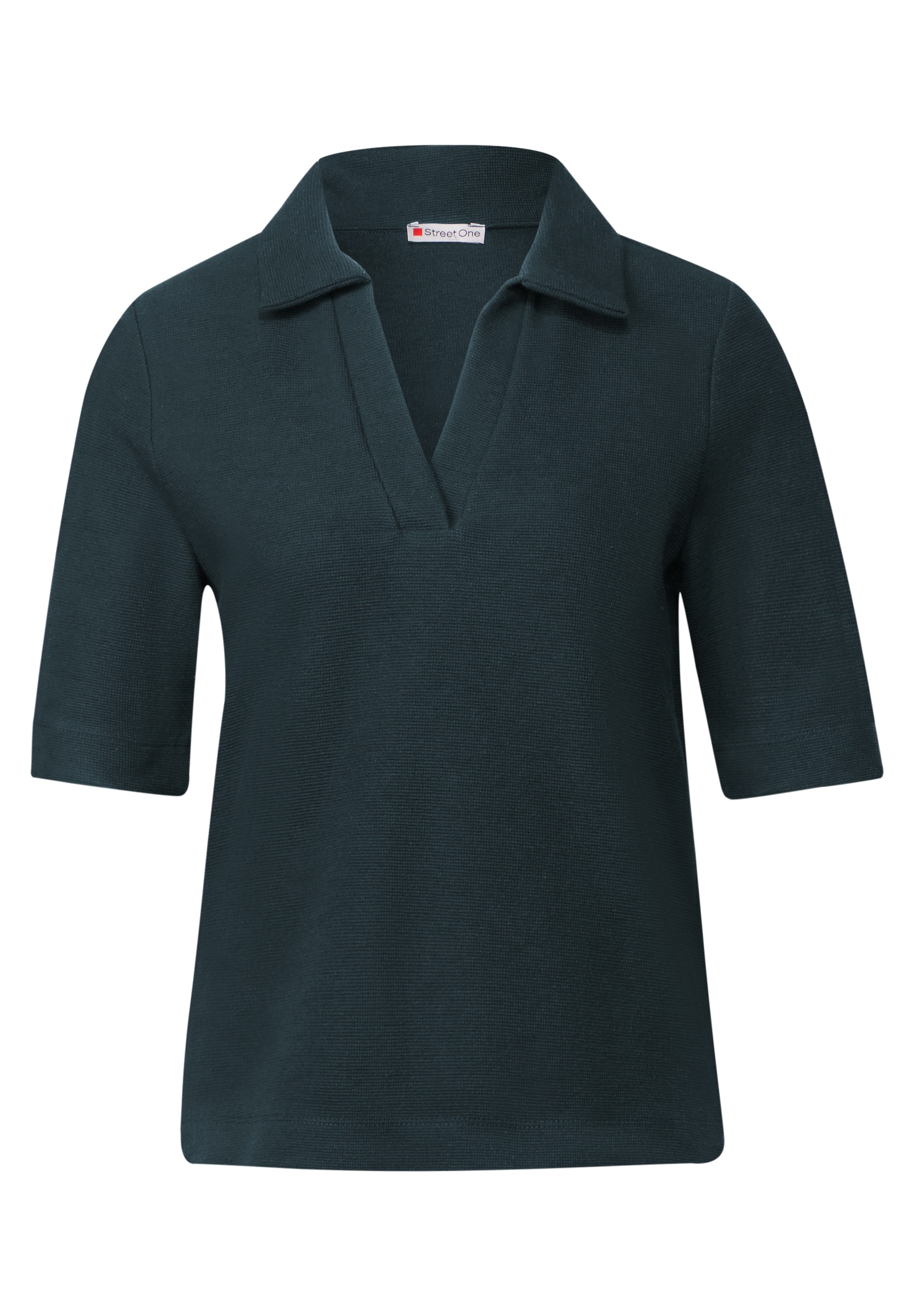 STREET ONE Poloshirt, mit Struktur