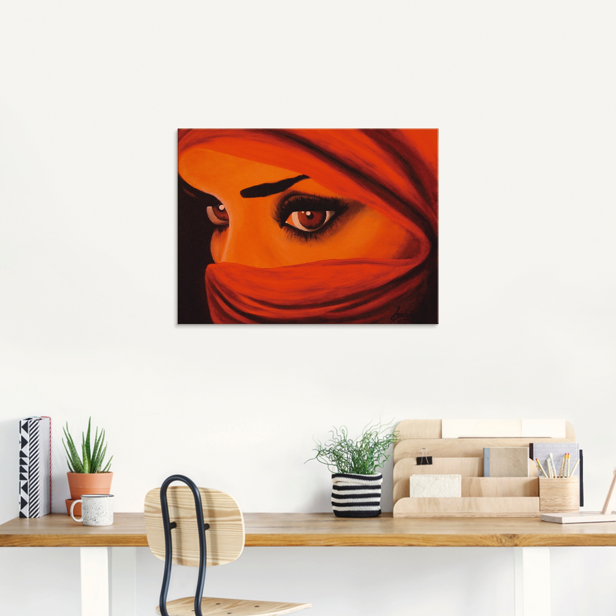 Artland Glasbild »Tuareg-Die von Gott Verlassene«, Frau, (1 St.), in verschiedenen Größen