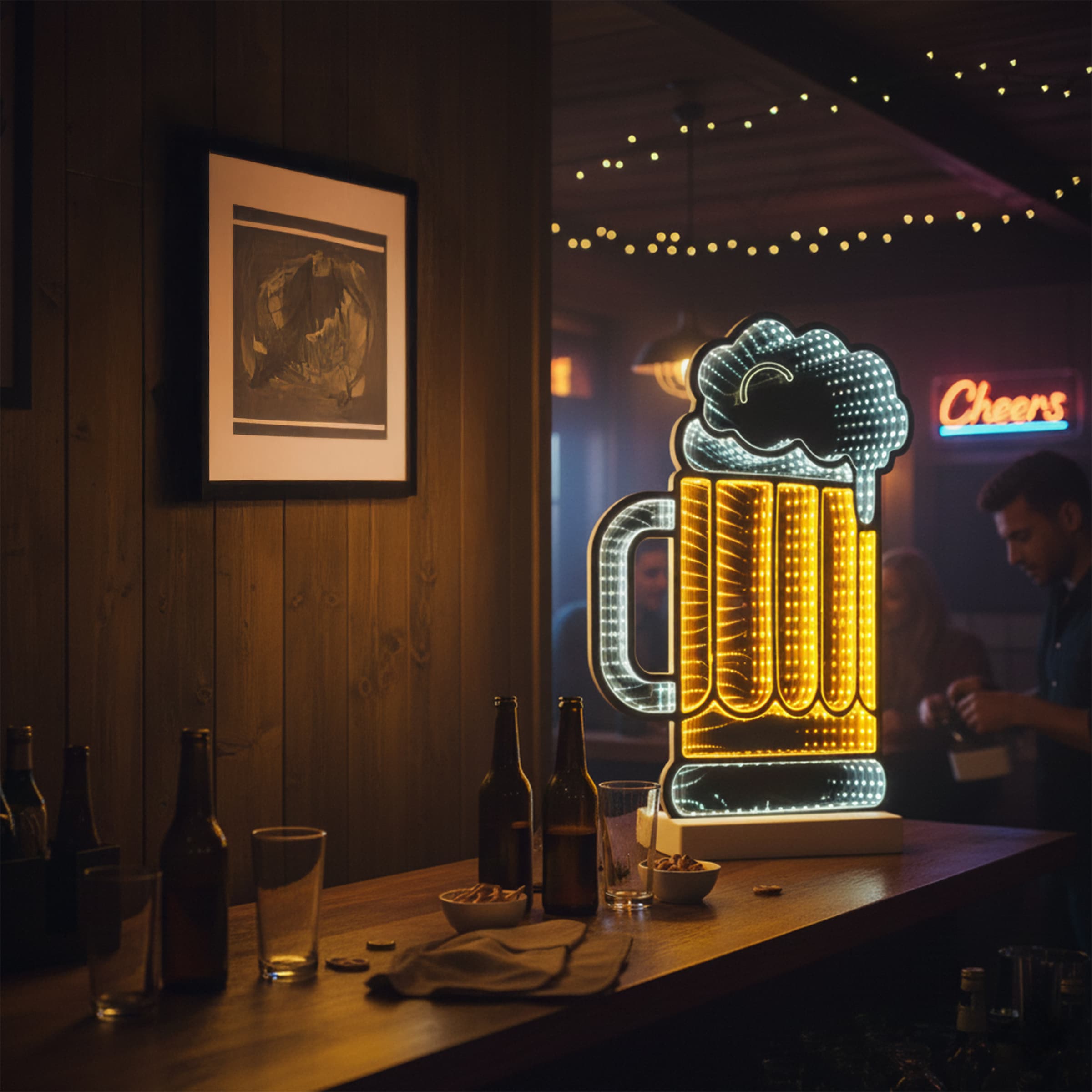 my home LED Dekofigur »Evaya« LED-Modul 1 Stk. Warmweiß haben eine faszinierende Tiefenillusion mit 3D-Effekt