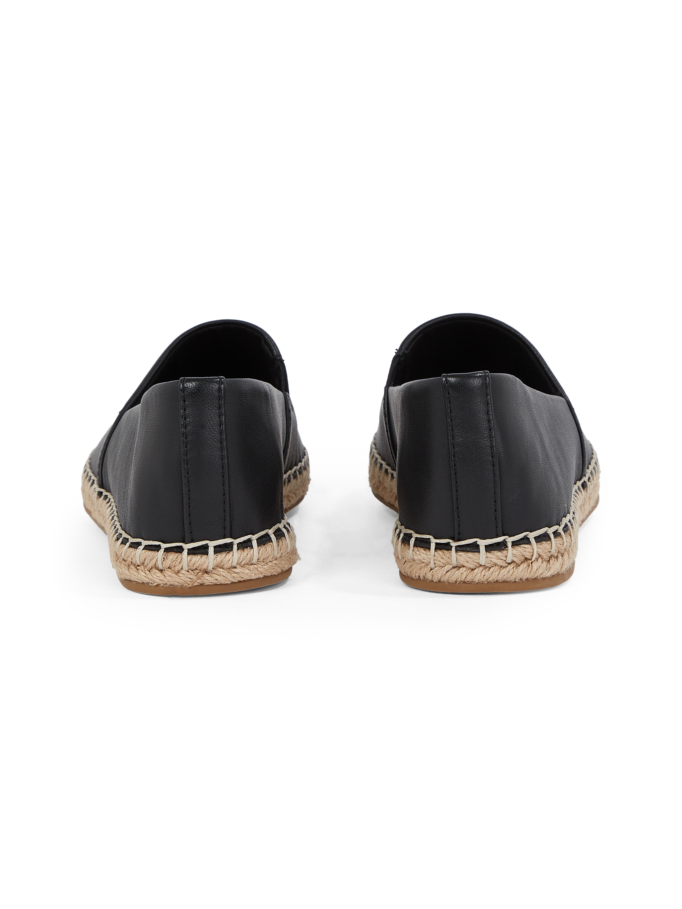 Tommy Hilfiger Espadrille »TH LOGO LEATHER ESPADRILLE«, Sommermode, Flats, Slipper, Schlupfschuh in schmaler Form