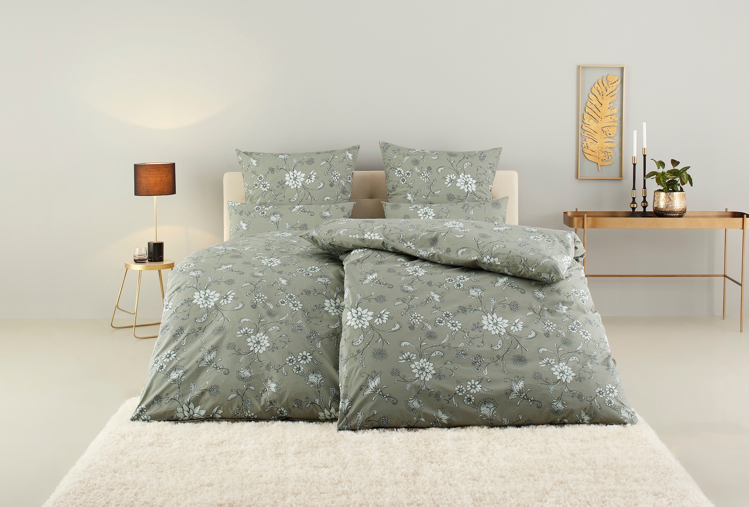 Bettwäsche Elvona«, (2 tlg.), in Renforcé Qualität, nachhaltiger Bettdeckenbezug und...