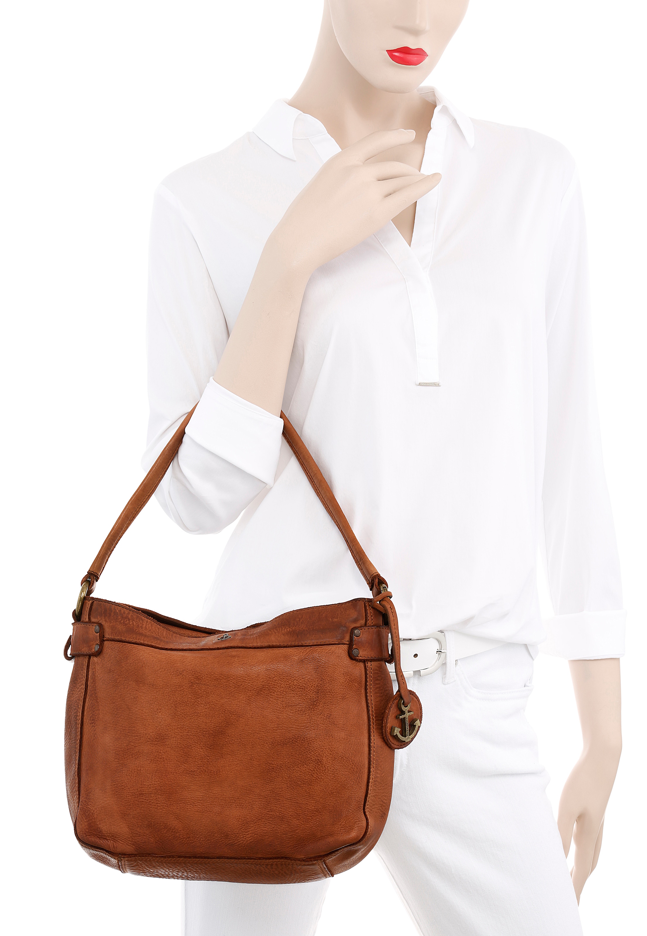 HARBOUR 2nd Hobo »Luisa«, Henkeltasche Umhängetasche Handtasche Damen